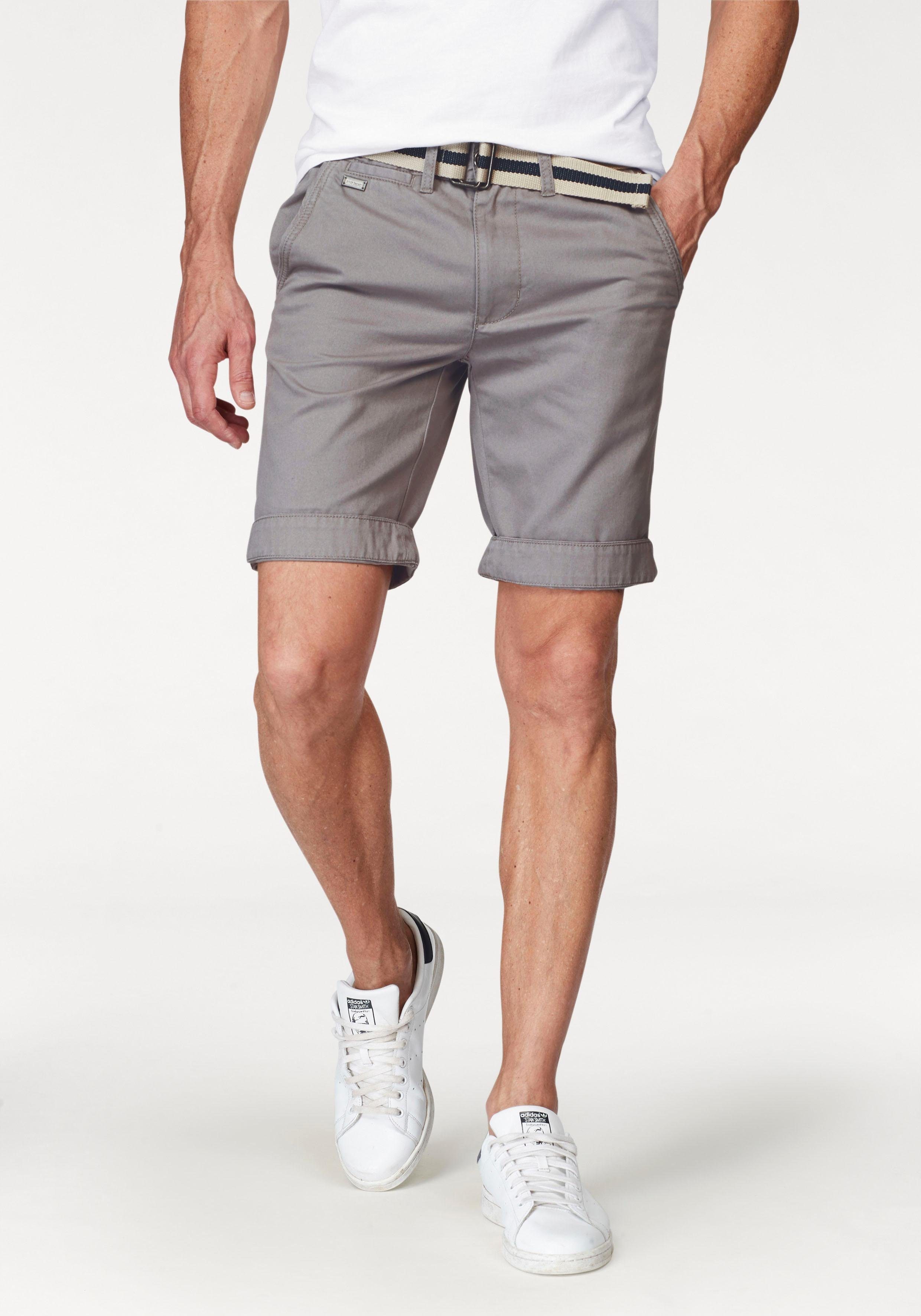 Bruno Banani Chinoshorts inklusive Gürtel