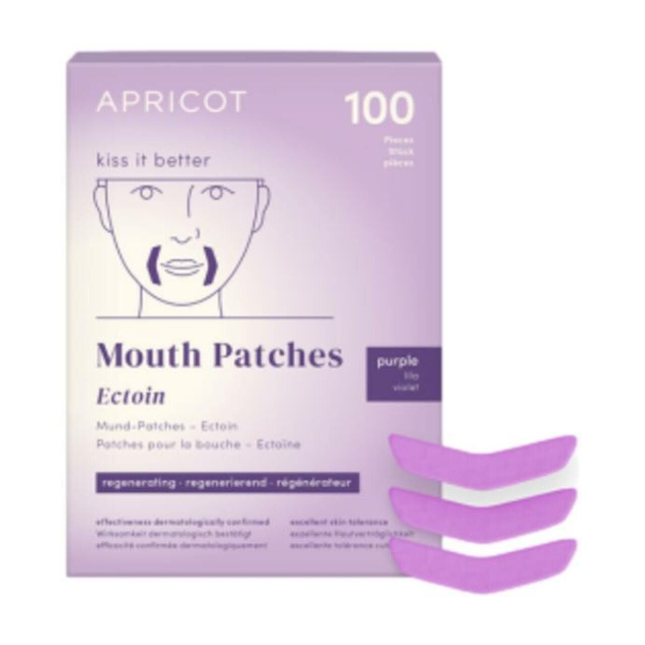 Apricot Gesichtsmaske Mouth Patches Ectoin "kiss it better", 1-tlg., für Alle Hauttypen