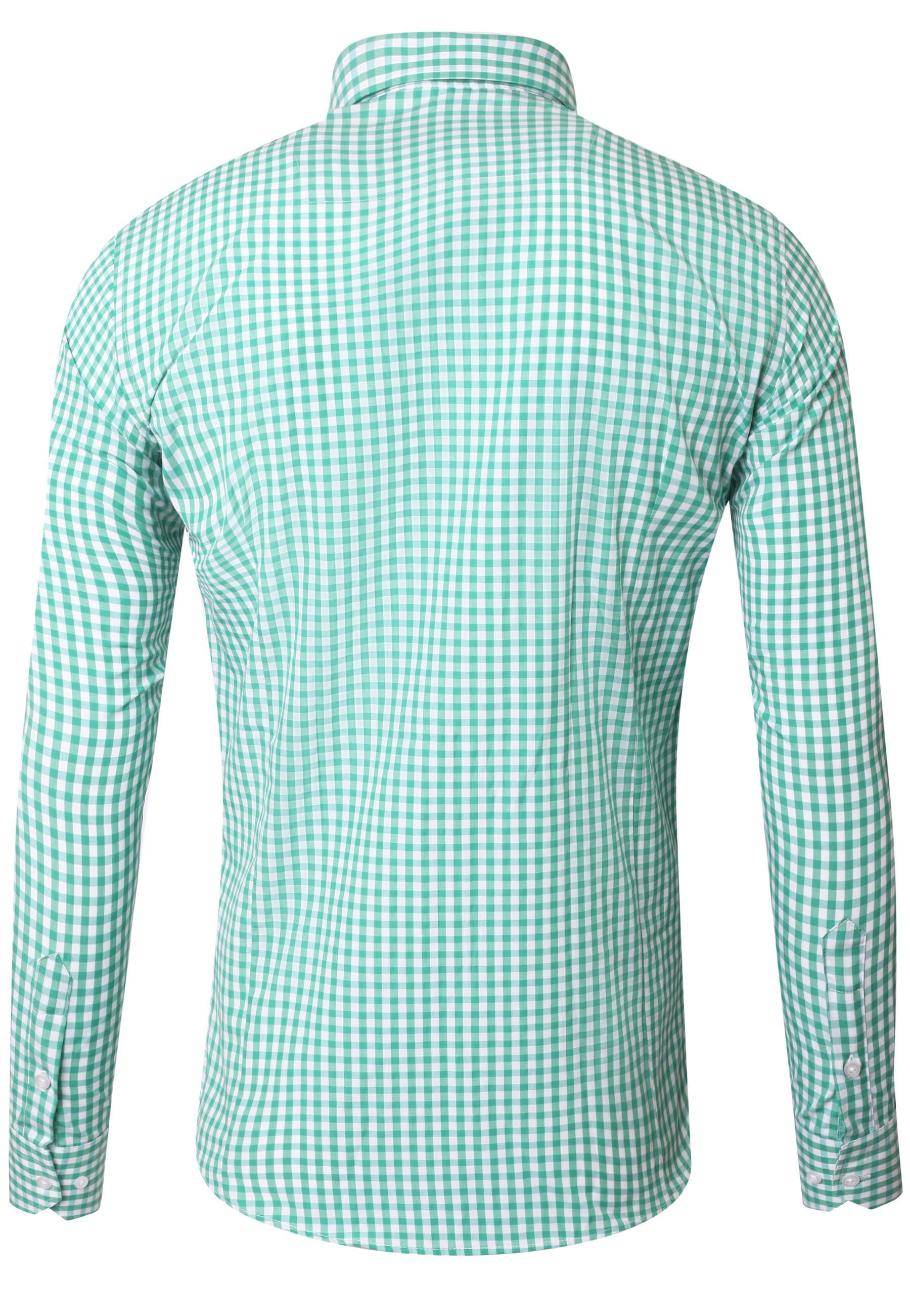 Reslad Businesshemd Reslad Herren Hemd Vichy Karomuster Langarmhemd RS-7007 günstig online kaufen