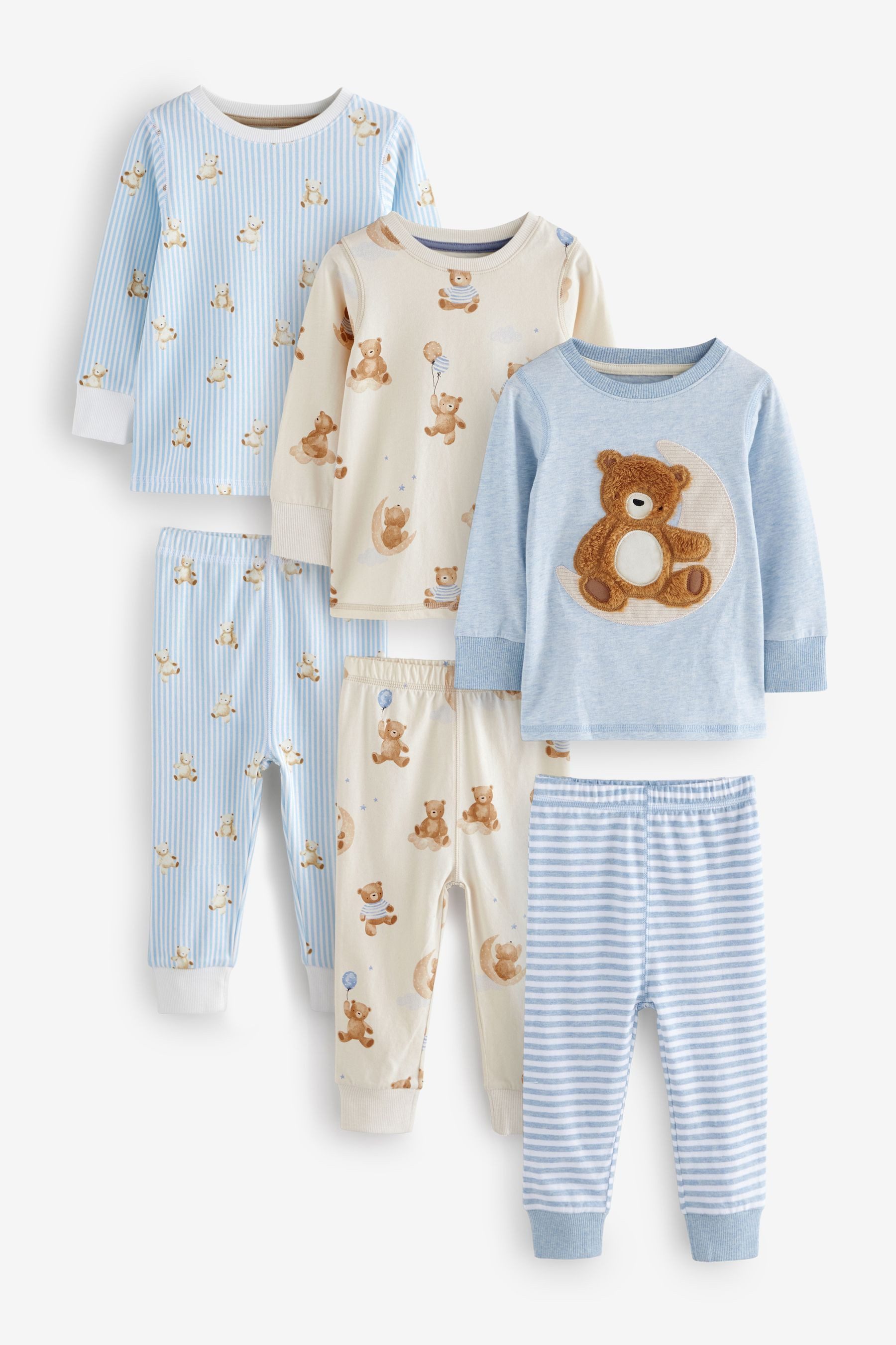 Next Pyjama 3er-Pack Snuggle Schlafanzüge (6 günstig online kaufen
