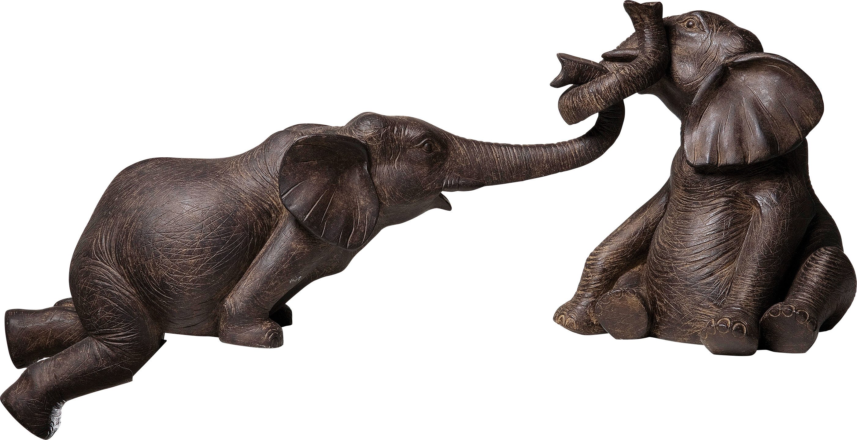 Kare Design Dekofigur Deko Figur Elefant Zirkus (2/Set) günstig online kaufen