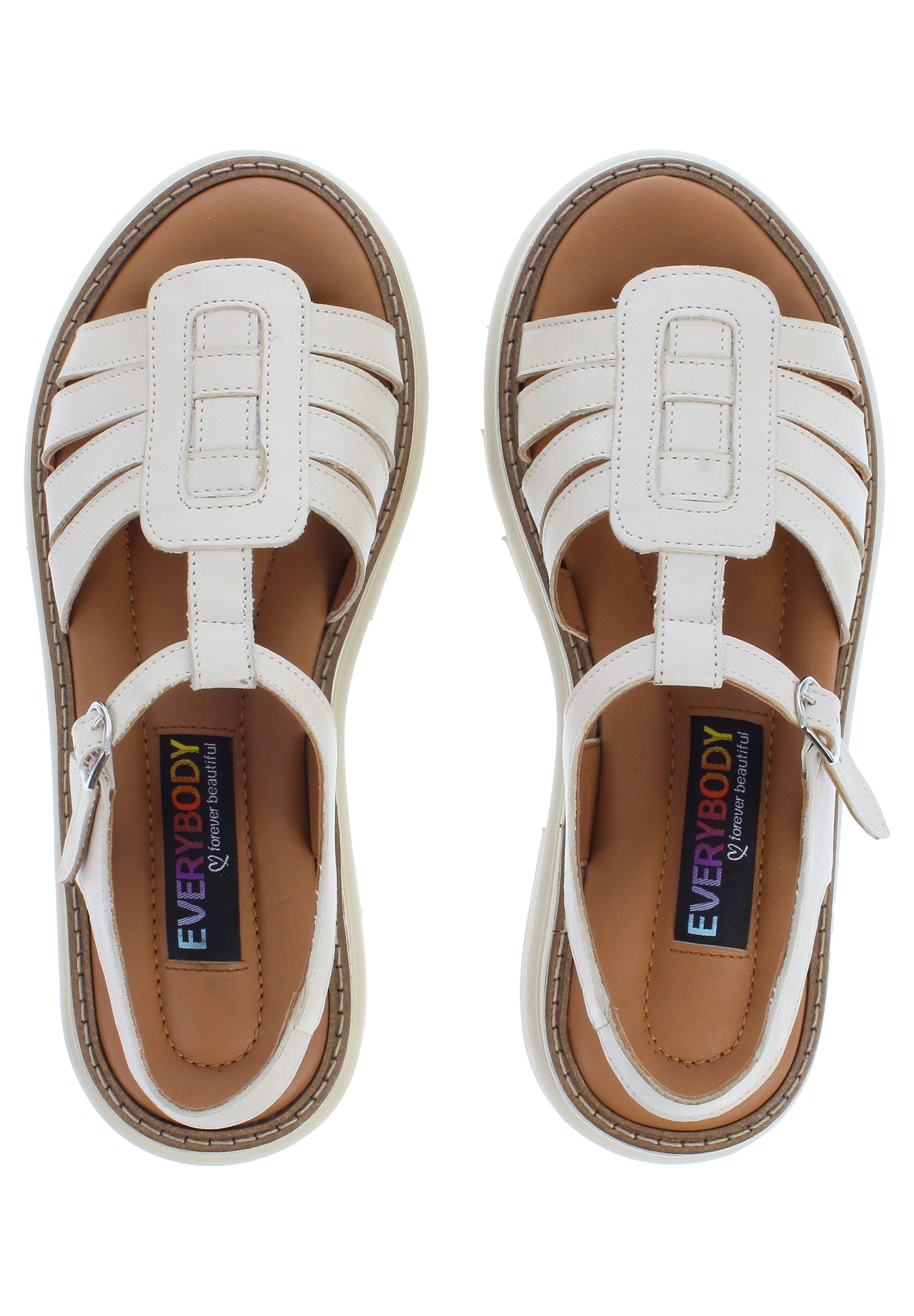 Everybody CARDAMOMO - Ledersandalette mit Plateausohle Pantolette
