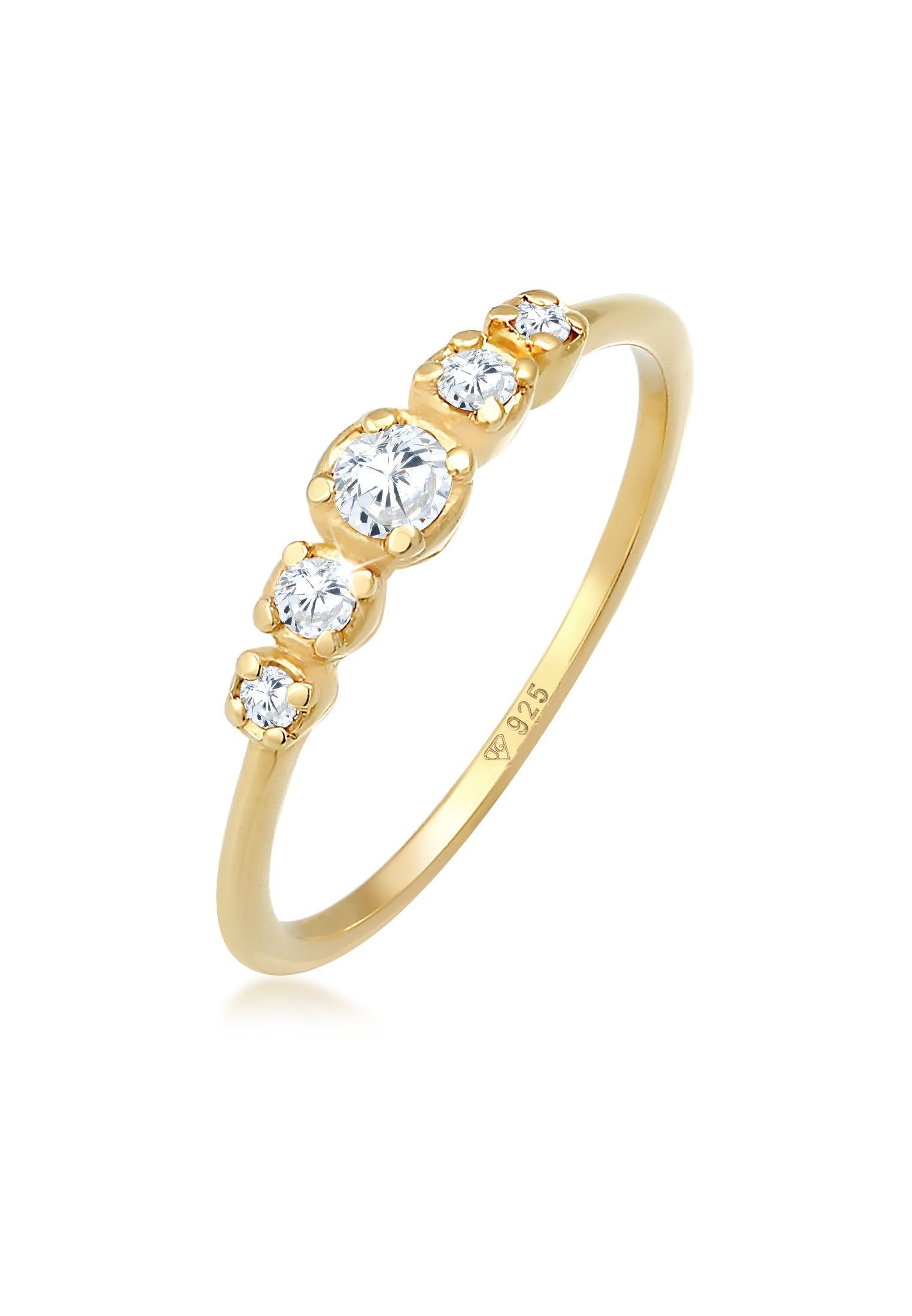 Elli Verlobungsring Zirkonia Verlobung Eternity Stacking 925 Silber günstig online kaufen