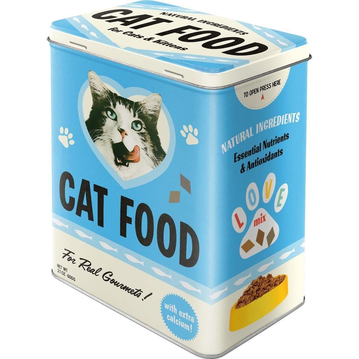 Vorratsdose Kaffeedose Blechdose - Cat Food