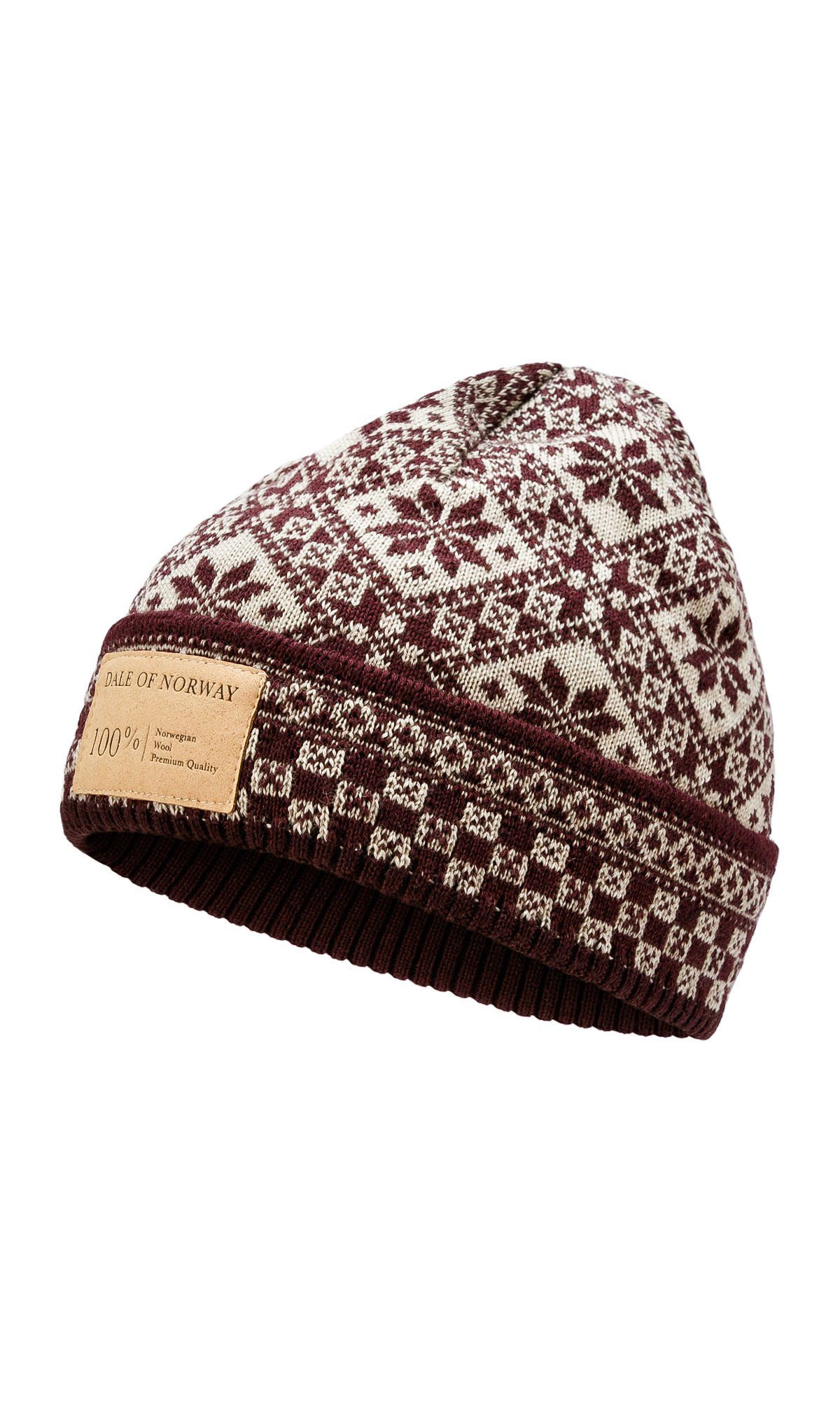 Of Norway Dale Accessoires of Dale Norway Bjoroy Sand Hat Aubergine Beanie