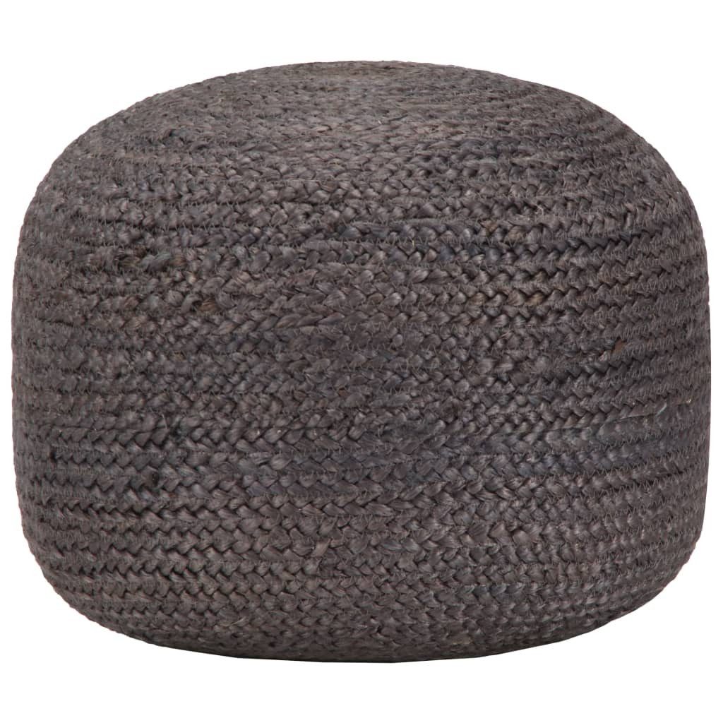 vidaXL Диван Handgefertigter Sitzpuff Dunkelgrau 45 x 30 cm Jute (1 St)