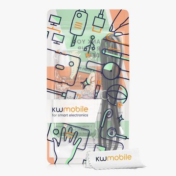 kwmobile Handyhülle Hülle für OnePlus Nord 2 5G, Silikon Handyhülle mit Kette - Handykette Handyband