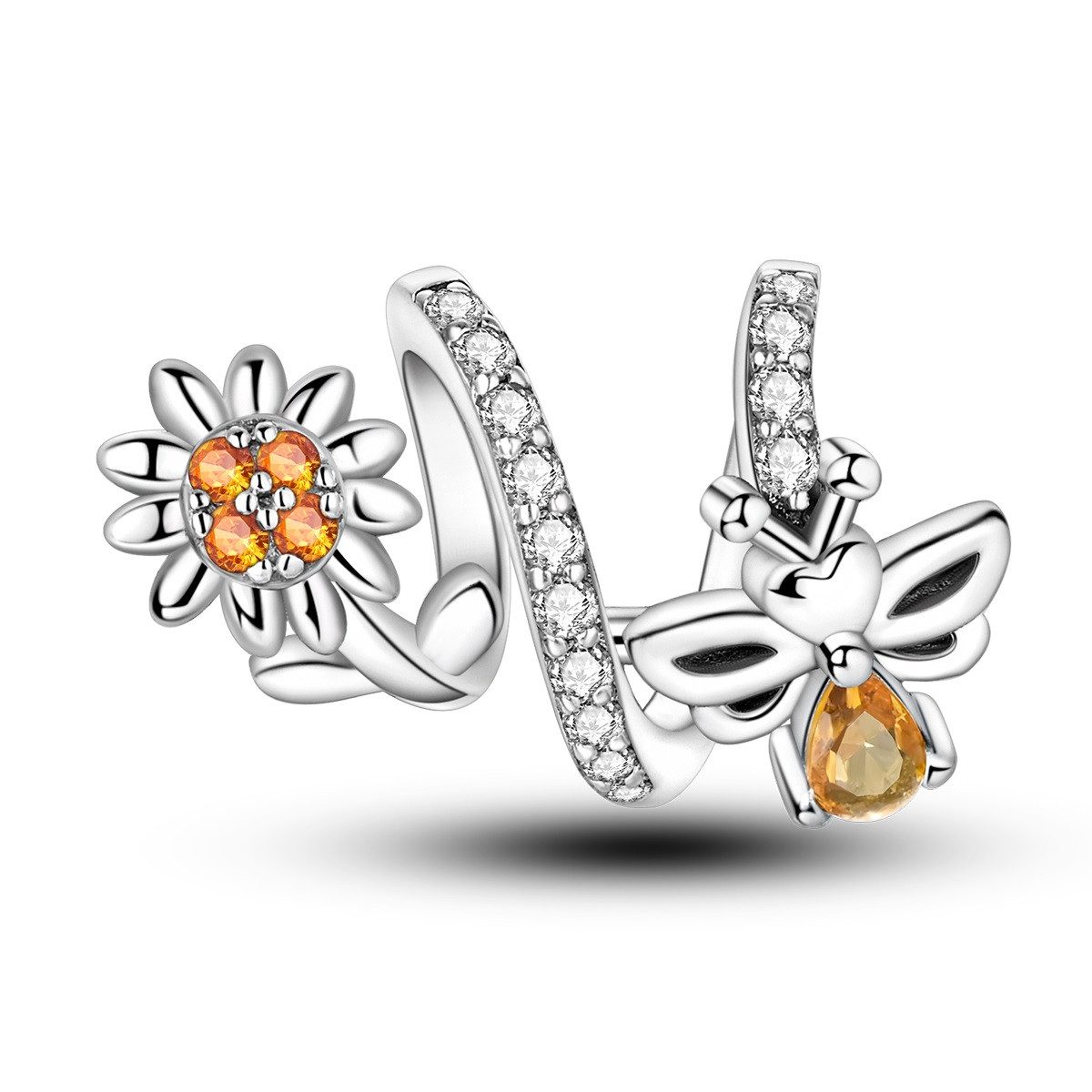 PANDACHARMS Bead Bienentanz Charm für Charm Armband, 925er Sterling Silber, günstig online kaufen