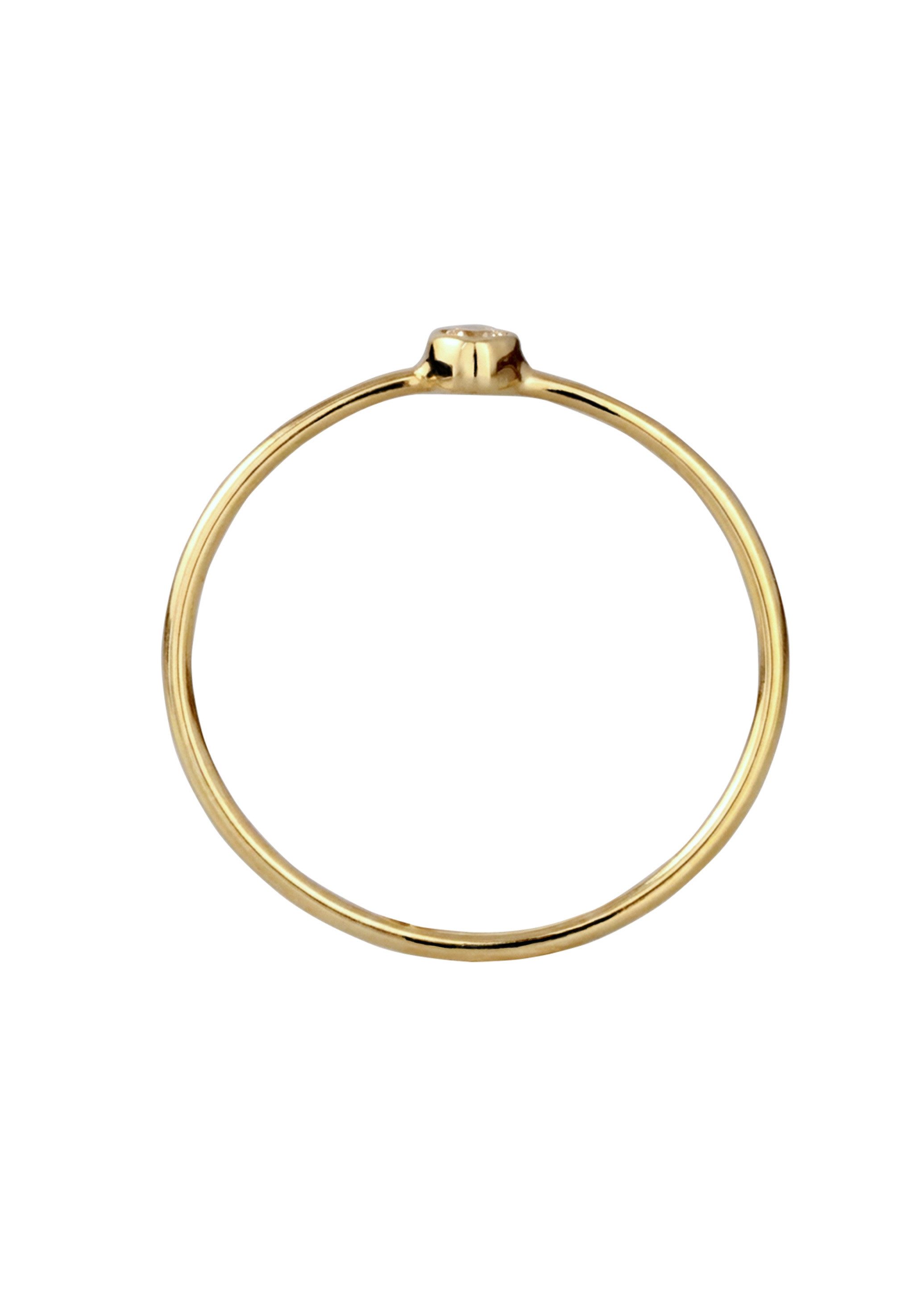 Elli Fingerring Stacking Kristalle 925 Silber Vergoldet – Bild 3 von 5