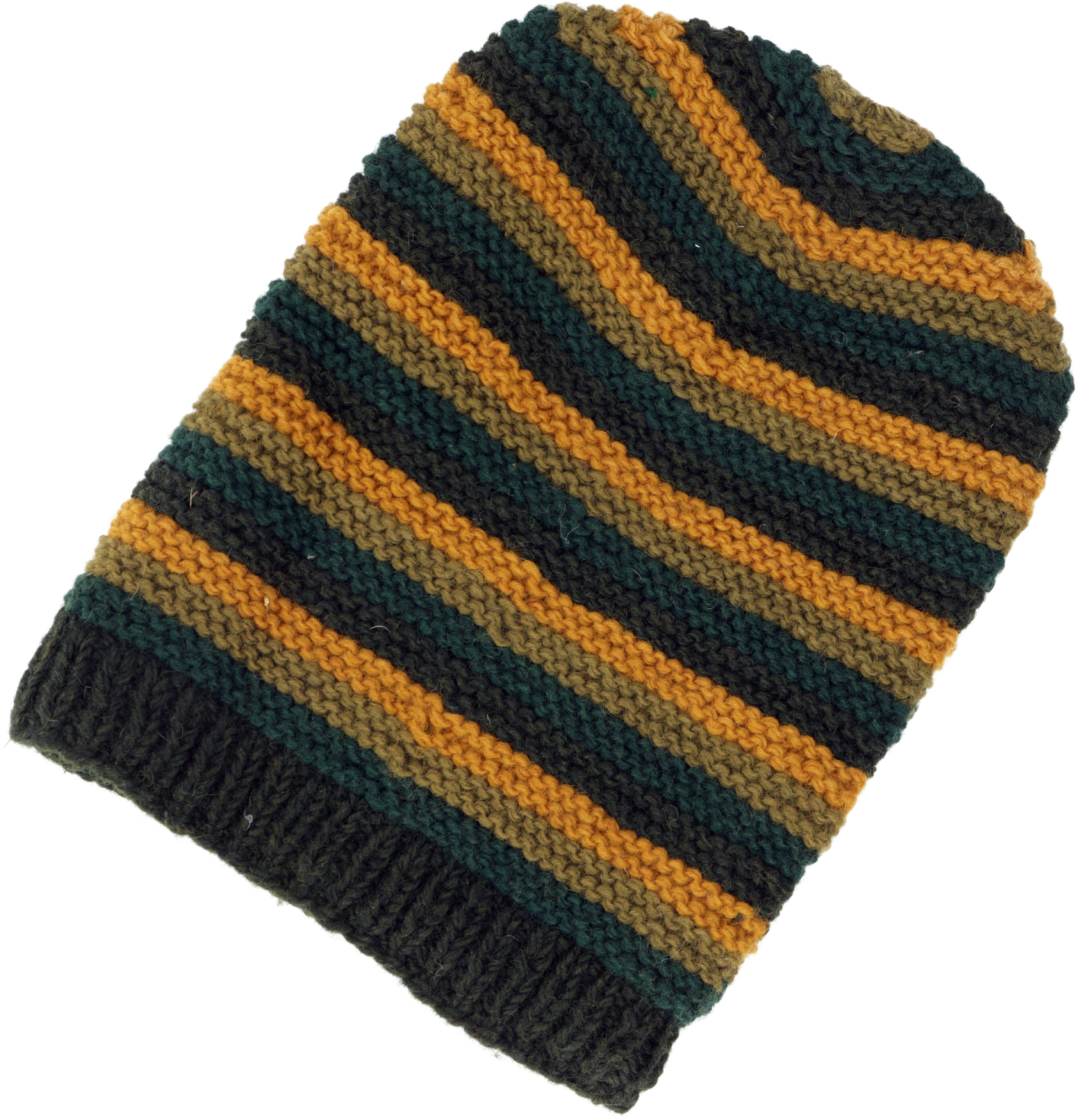 Guru-Shop Strickmütze Beanie Mütze, gestreifte Strickmütze,.. günstig online kaufen