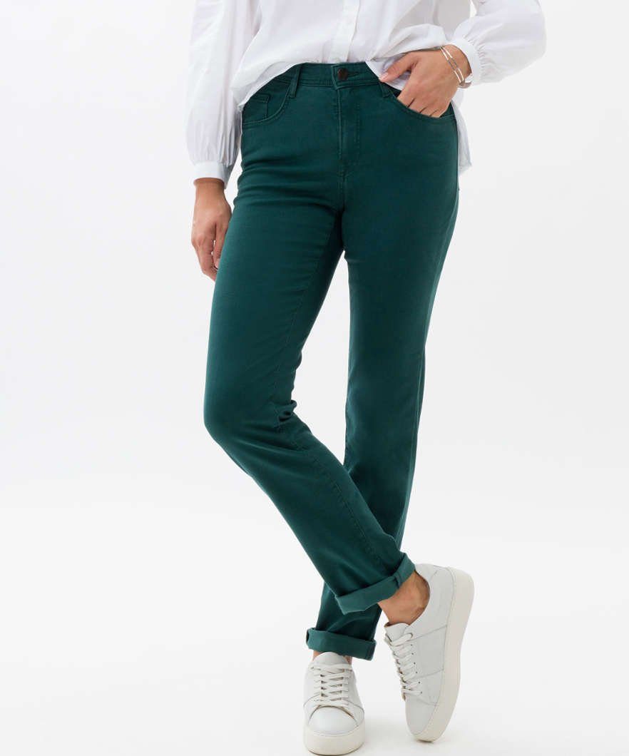 MARY Style Brax dunkelgrün 5-Pocket-Hose