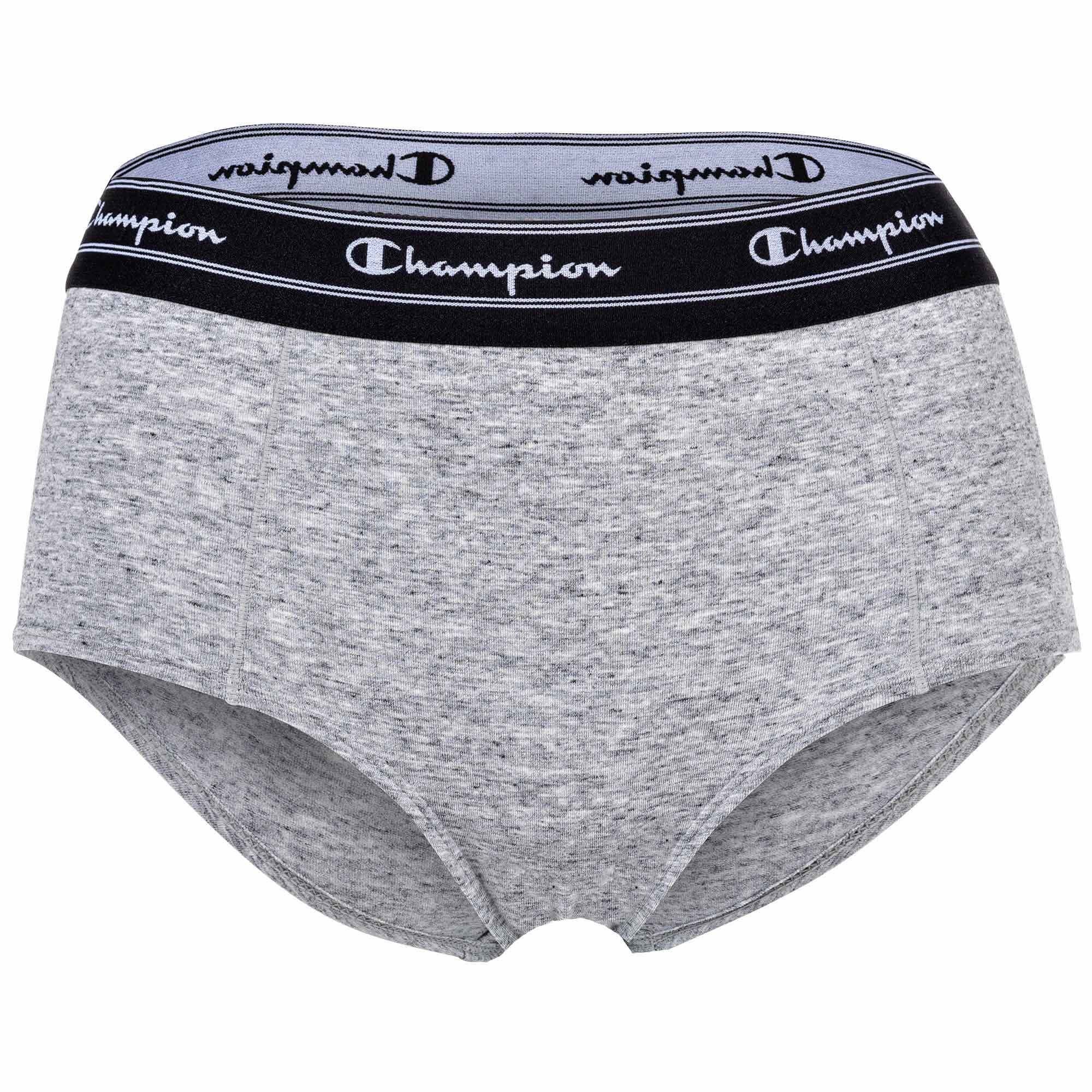 Champion - Pack Hipster Slip Logo-Bund 2er Grau Pants, Damen