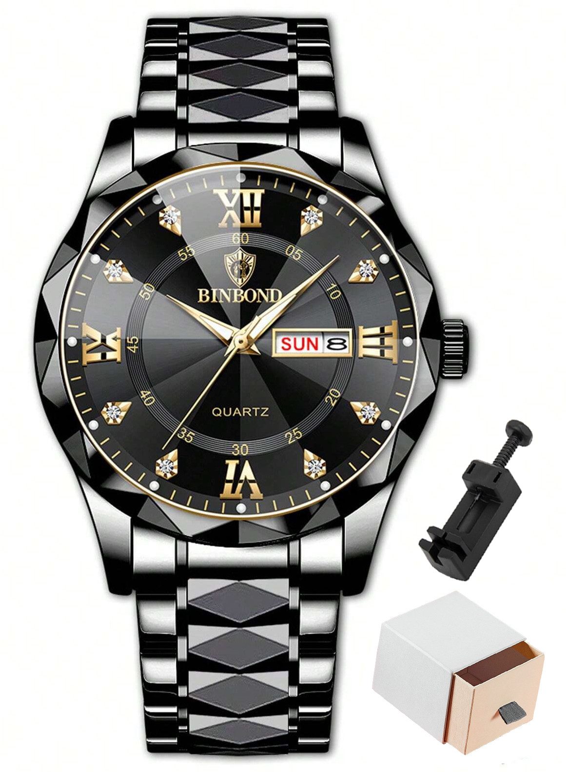 Quarzuhr Quarzuhr, Multifunktionsuhr Armbanduhr, Chronograph Herrenuhr