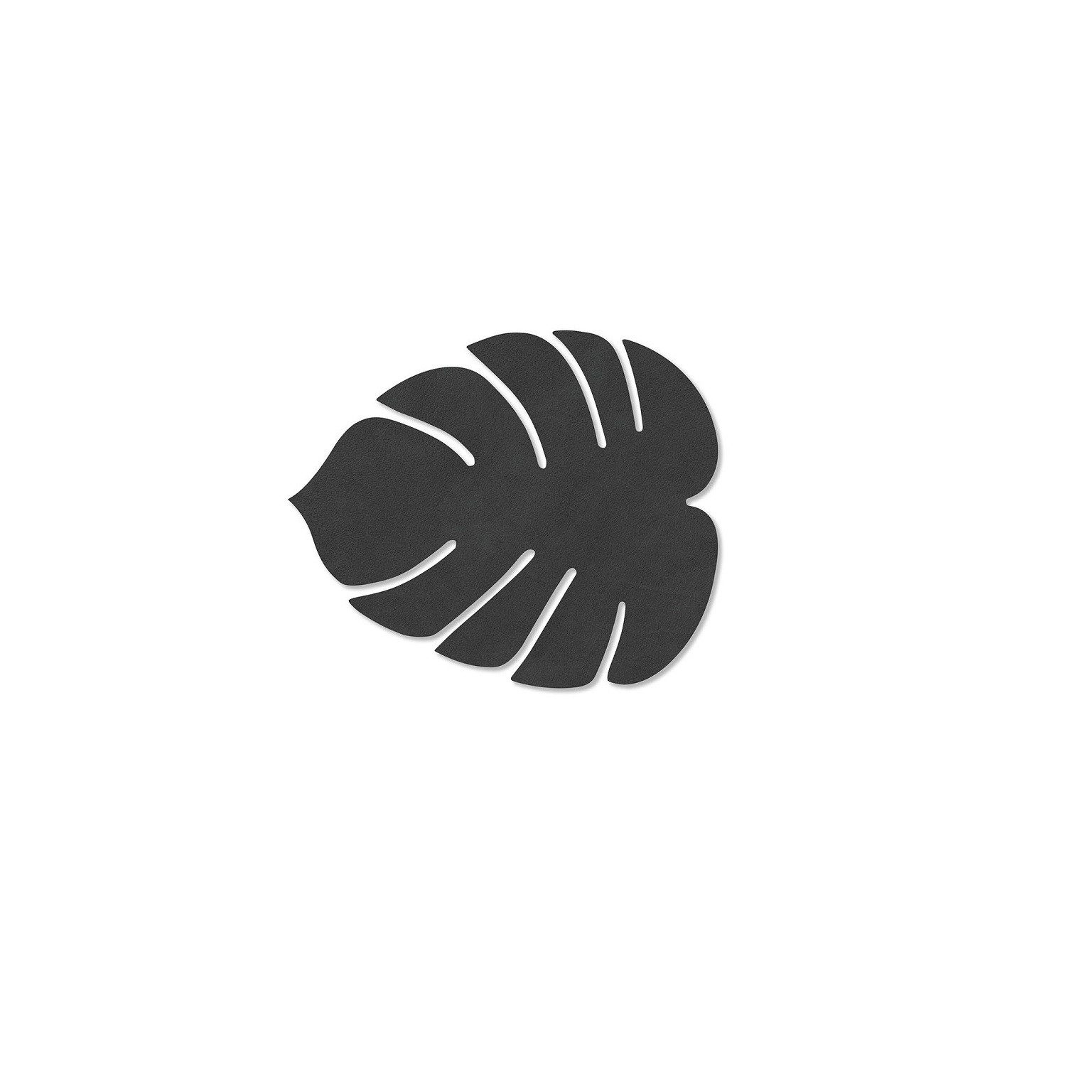 LIND DNA Glasuntersetzer Glasuntersetzer Monstera Leaf schwarz 990074