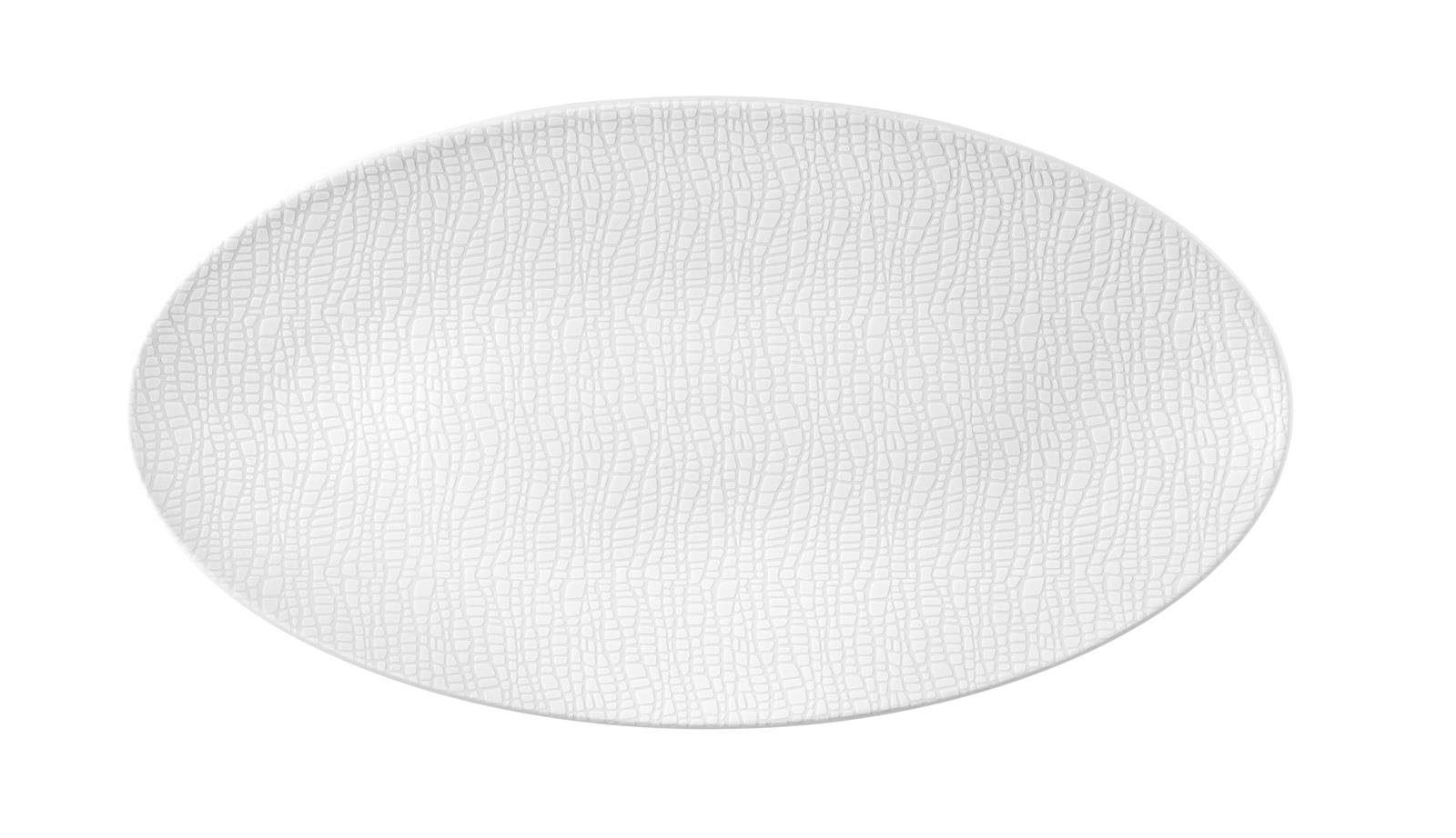 Fashion 33x18 Porzellan, L Servierplatte Seltmann oval Weiden cm, Weiden Seltmann white luxury Servierplatte (Packung)