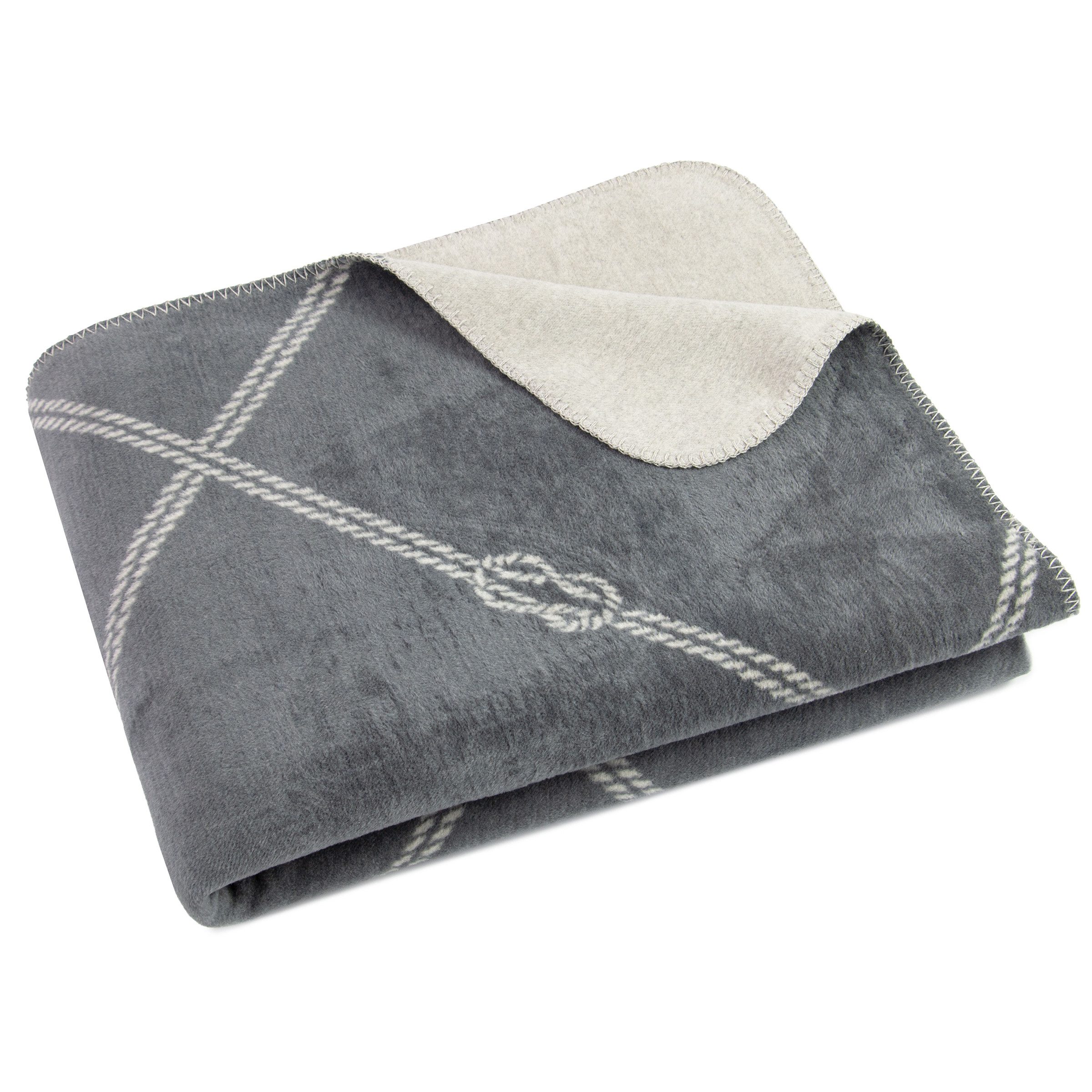 Wohndecke, ZOLLNER, 150 x 200 cm, 60% Baumwolle, 40% Polyacryl, Knotendesig günstig online kaufen