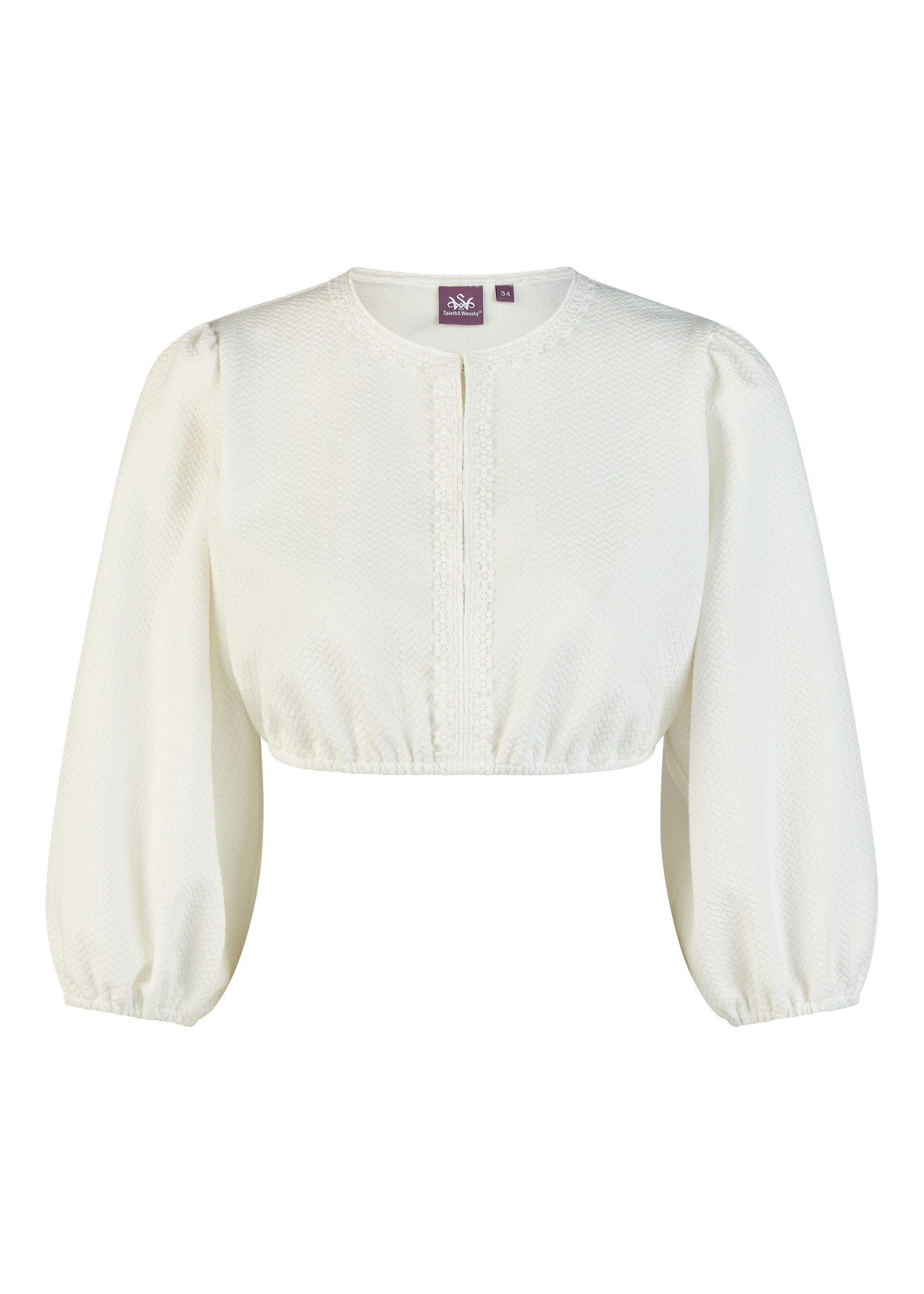 Spieth & Wensky Dirndlbluse Hulda (1-tlg) kleine, bestickte Blümchen