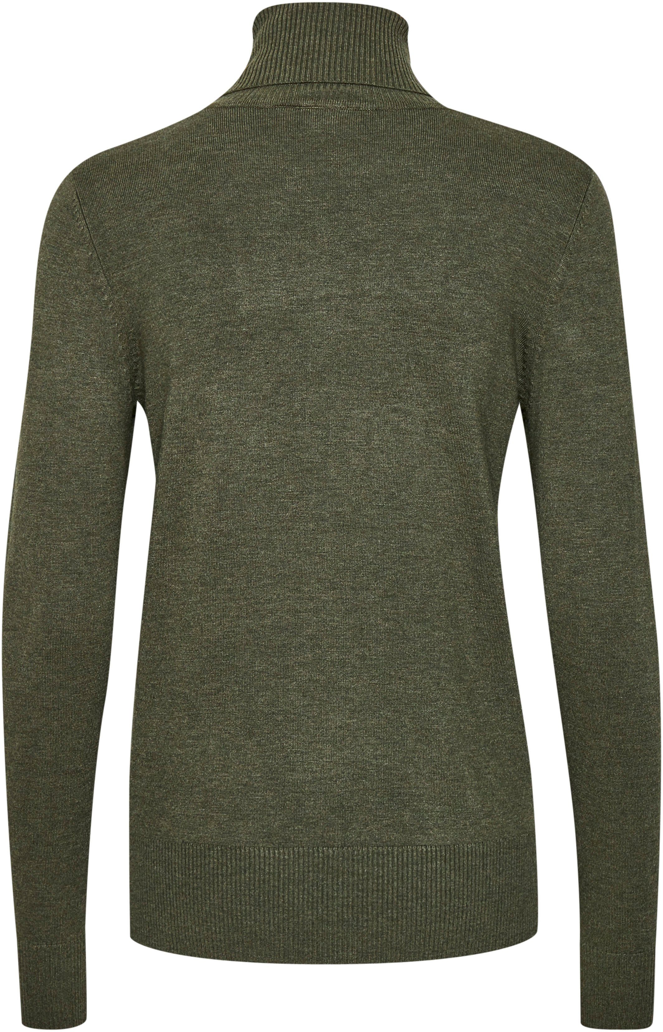 J2046 green MilaSZ Qualität Viskose melange Saint Tropez Rollkragenpullover army Trageangenehme mit