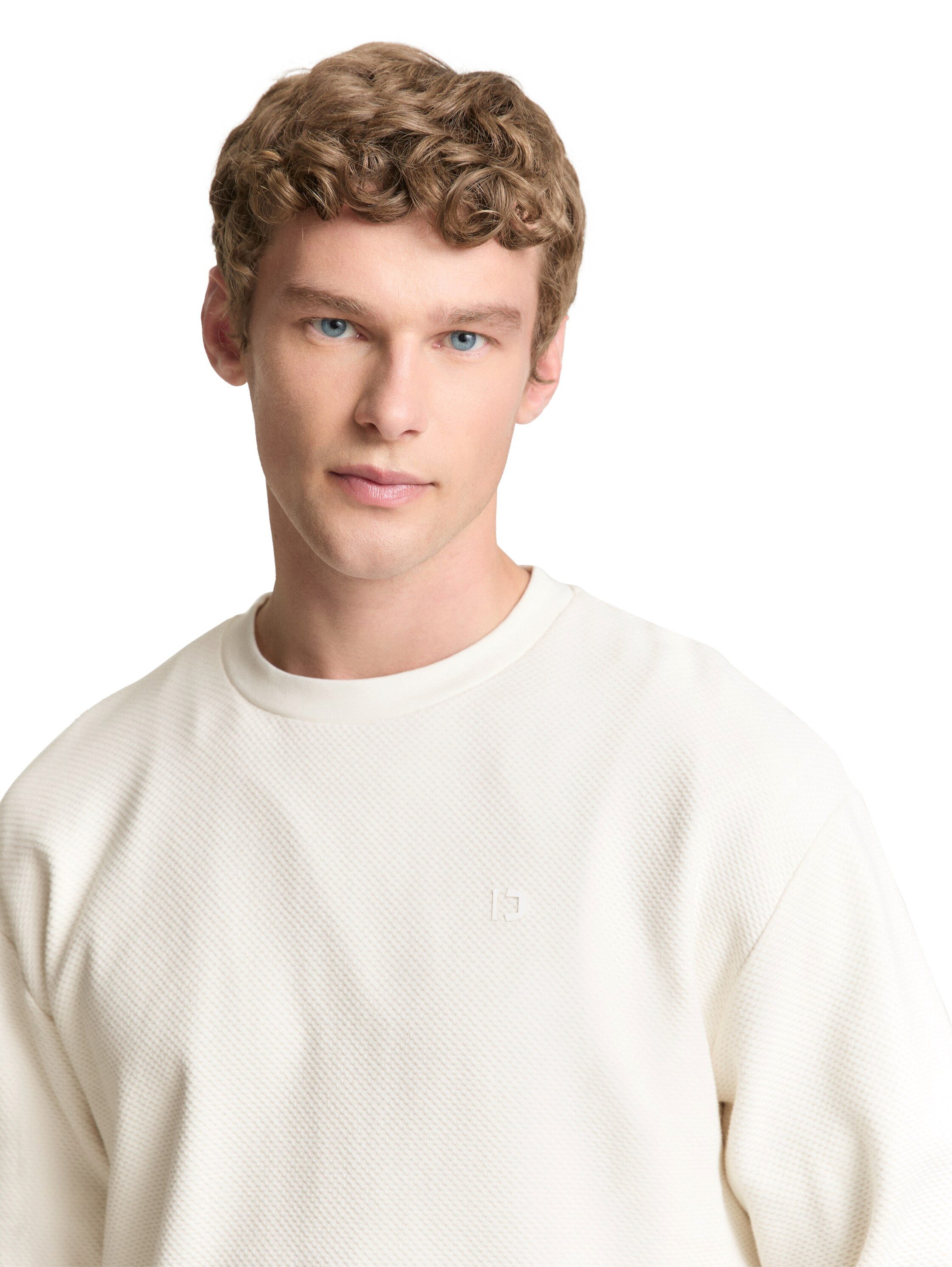 TOM TAILOR Denim Sweatshirt mit Logo Stickerei
