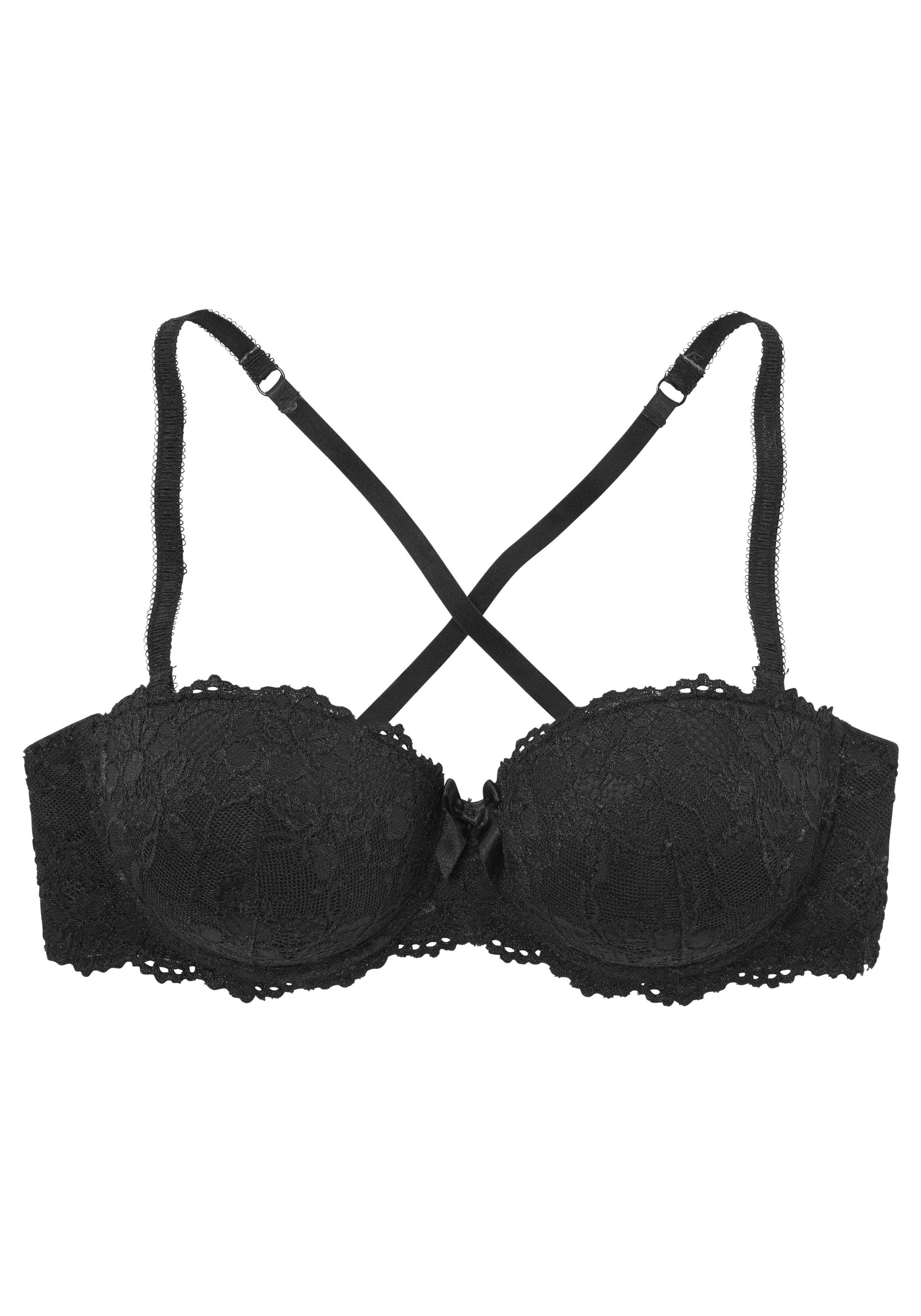 Vivance Balconette-BH mit abnehmbaren Trägern und Push-up-Kissen, Dessous
