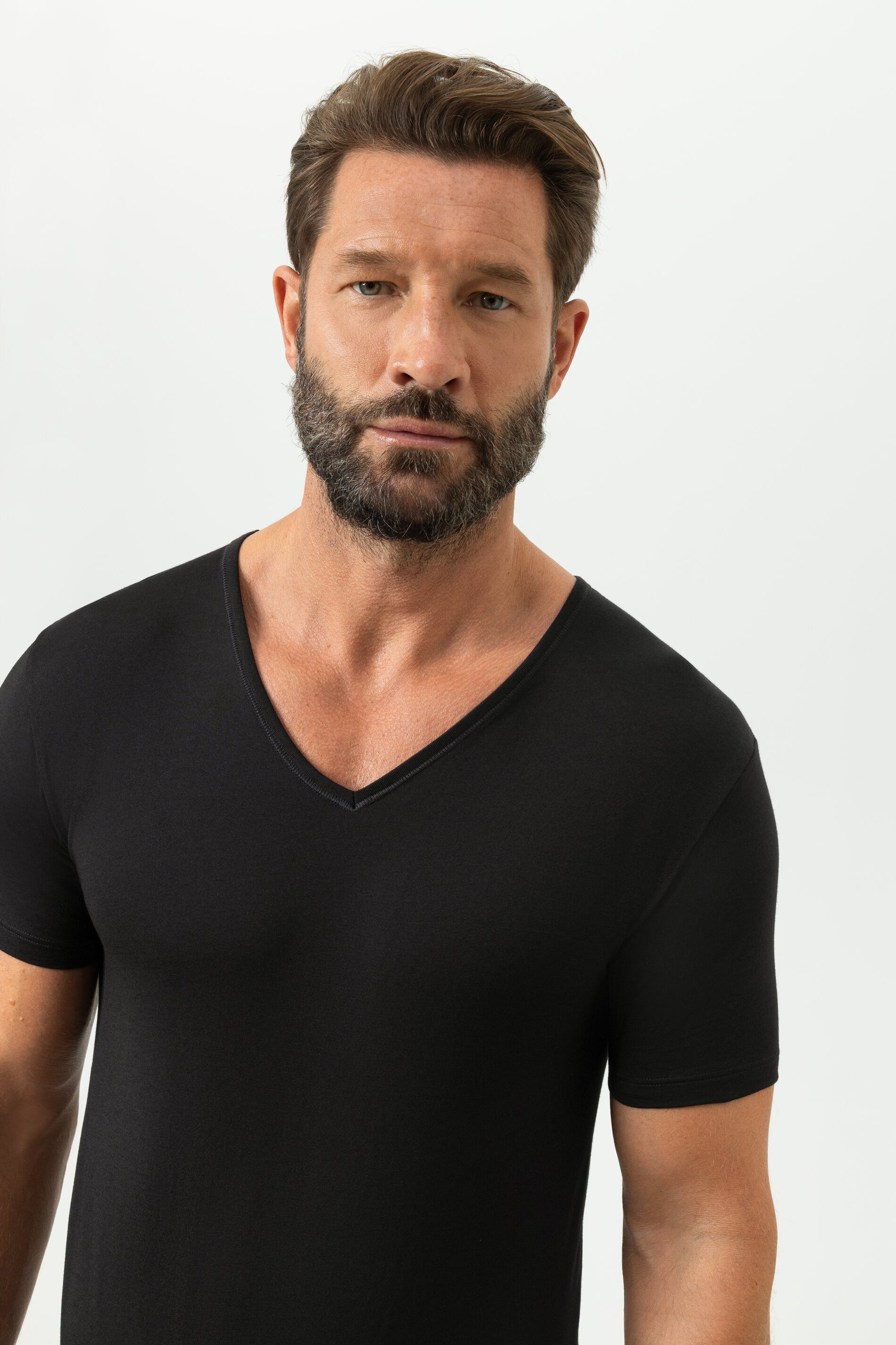Mey Unterziehshirt Mey Herren Shirt Serie Dry Cotton Uni (1-St) Baumwoll-Mix, V-Ausschnitt, Halbarm, atmungsaktiv, Single Jersey