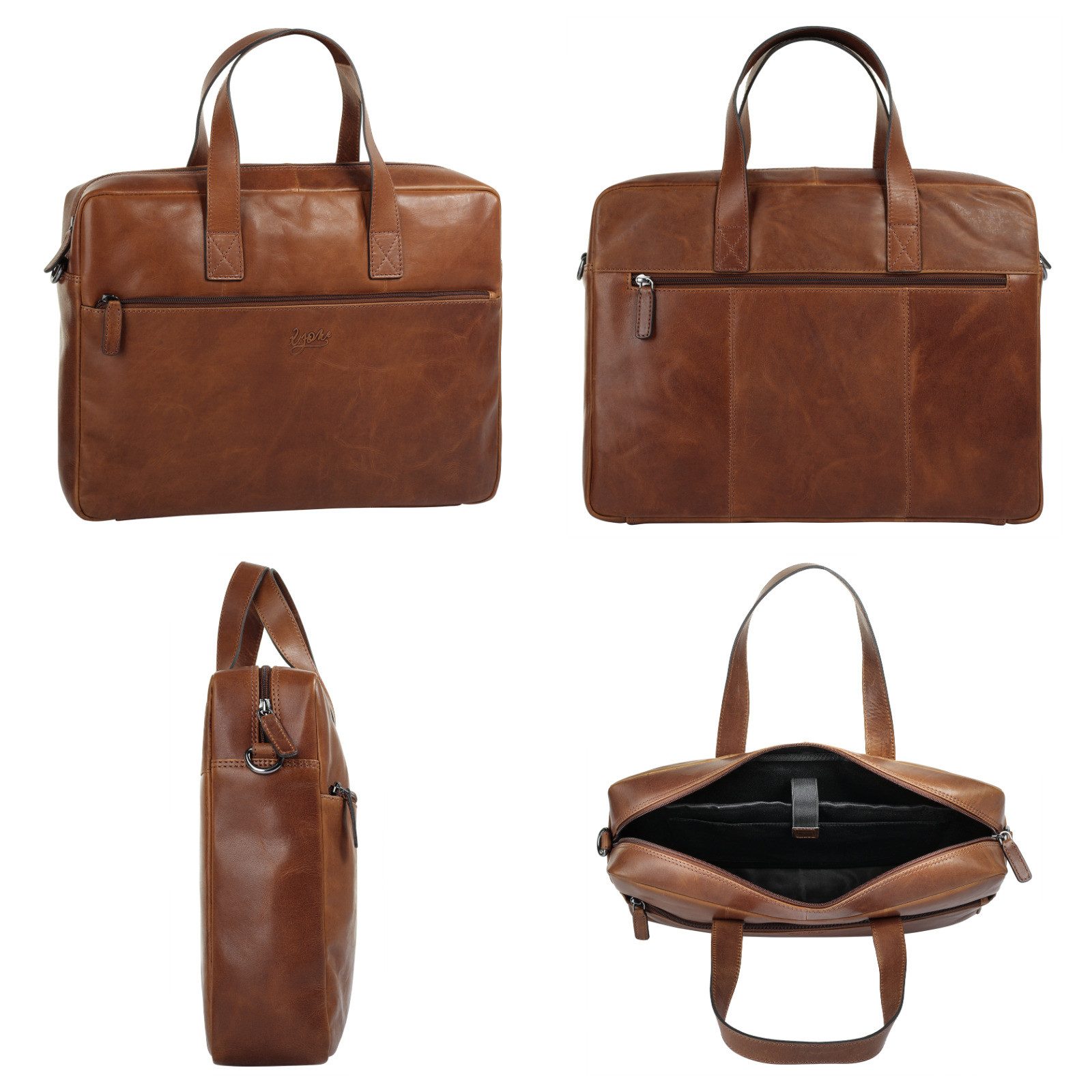 X-Zone Aktentasche, echt Leder günstig online kaufen