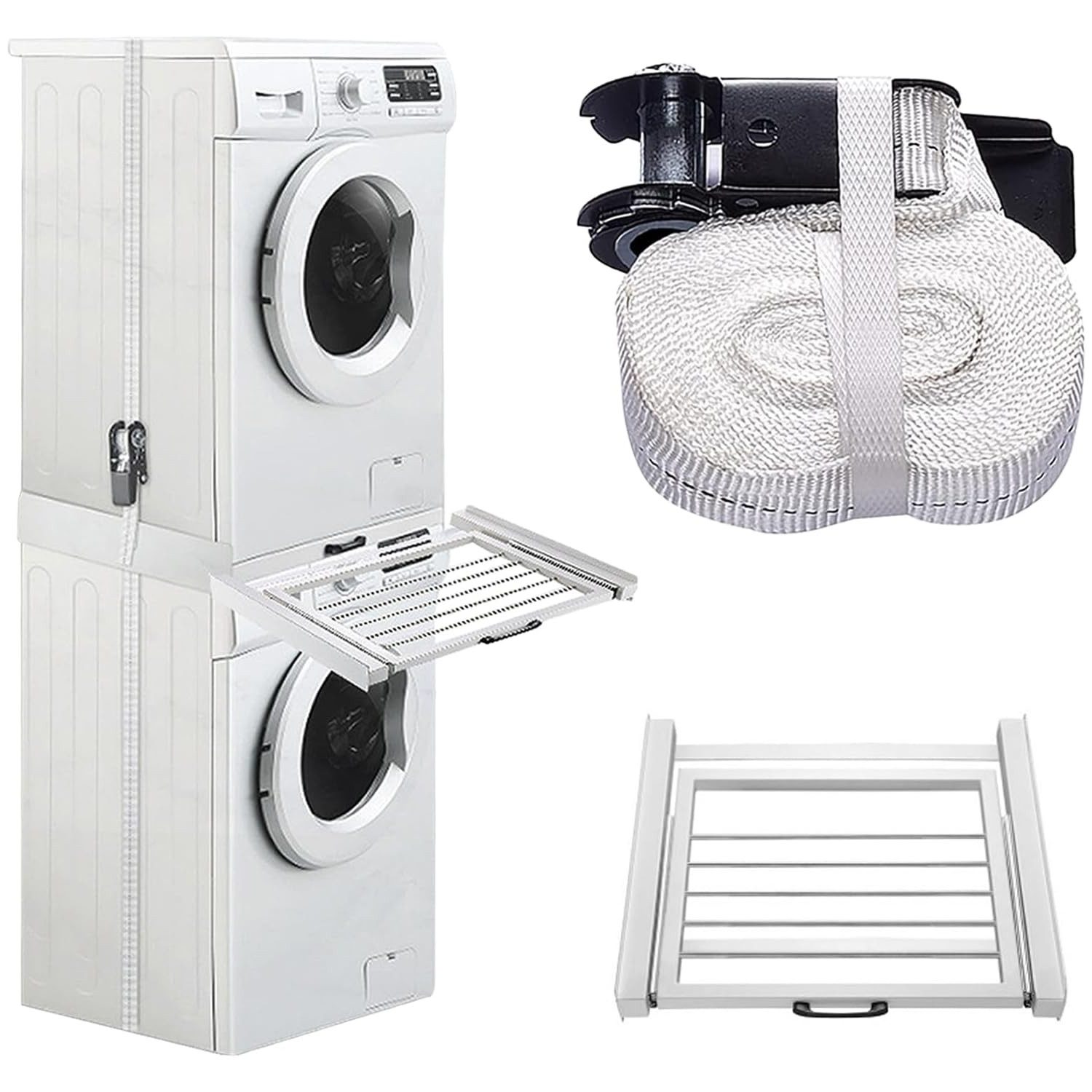 OSTWOLKE Zwischenbaurahmen Waschmaschinenzubehör Stapelrahmen Verbindungrah günstig online kaufen