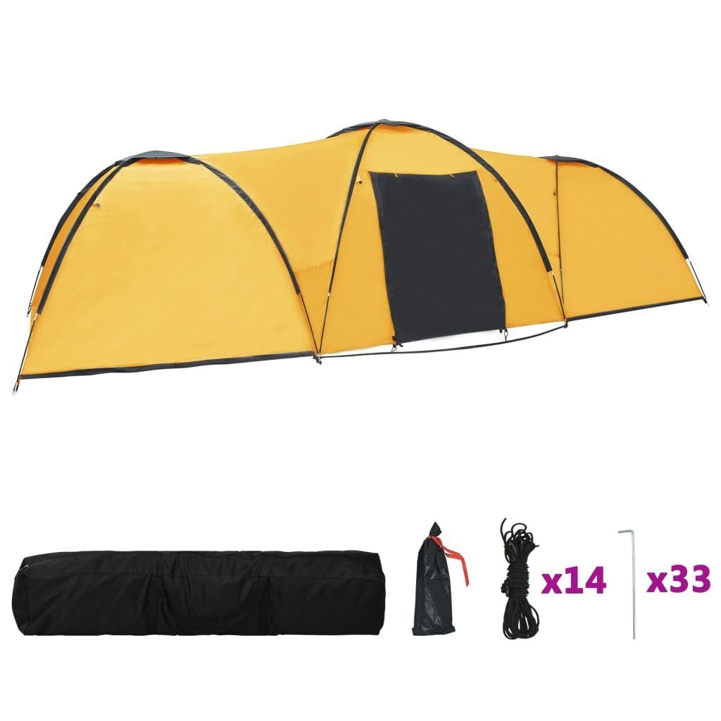vidaXL Vorzelt Camping-Zelt Iglu 650x240x190 cm 8 Personen Gelb, (1 tlg)