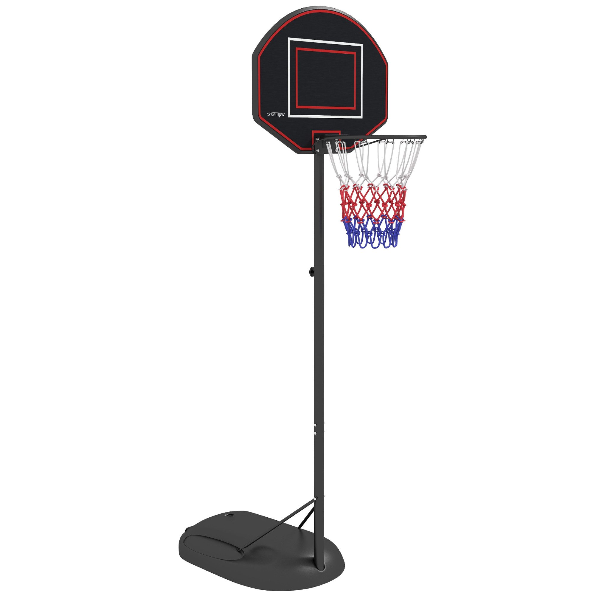 Basketballständer 170-230 cm Höhenverstellbar, mit Bruchsicherer Rückwand und Rädern