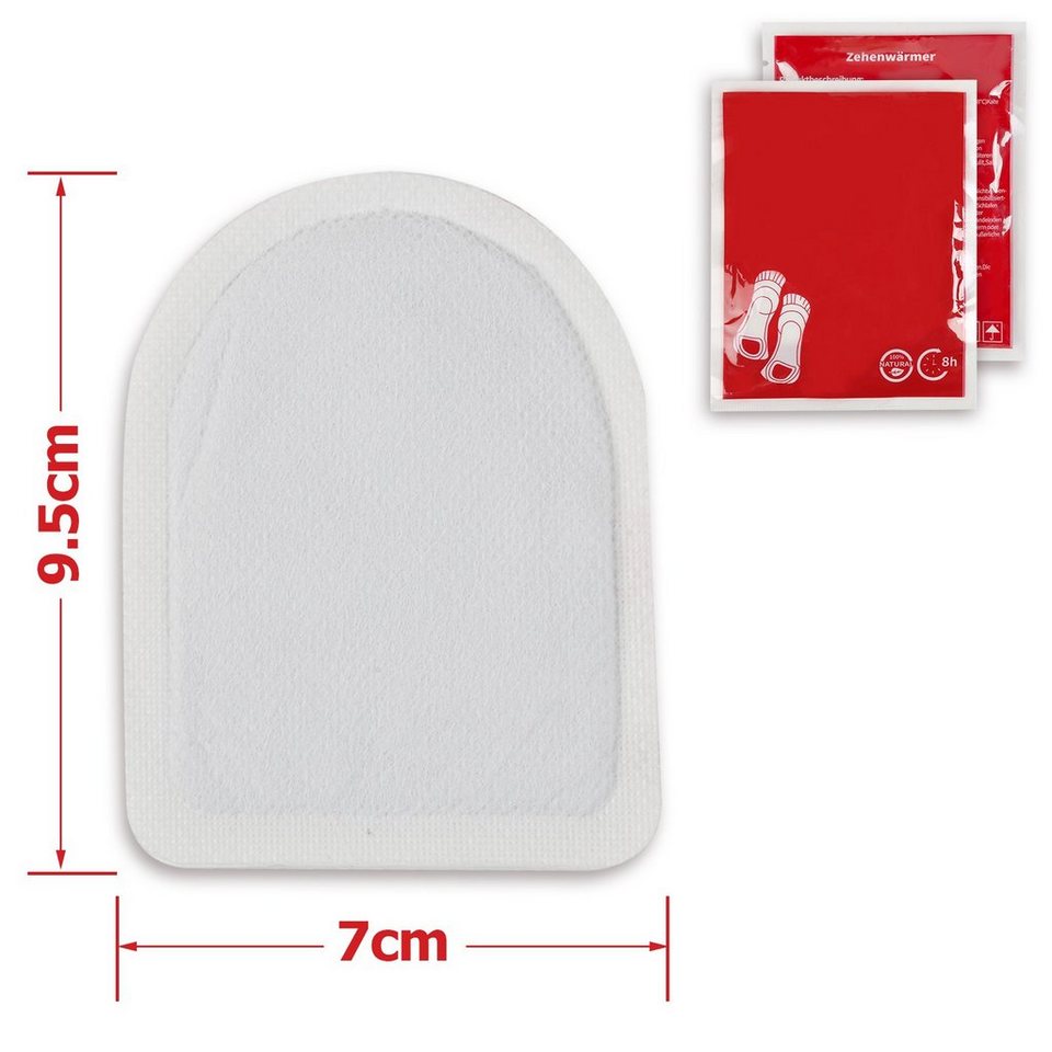 Lospitch Zehenwärmer 40 Paar Fußwärmer Thermopads Pads