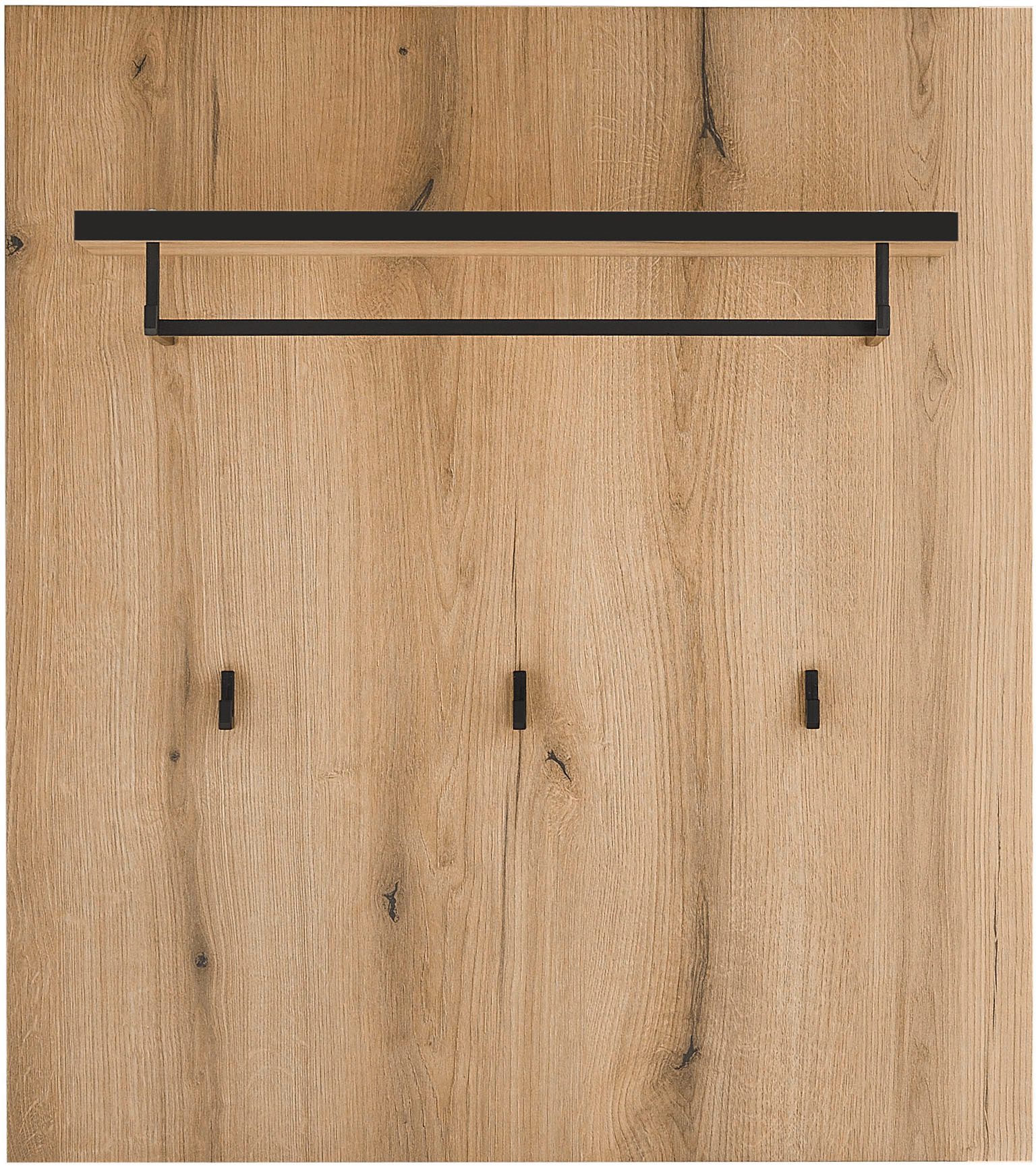 Home affaire Garderobenpaneel Cantara, Wandregal, Flurgarderobe mit Hutablage, Kleiderstange & Haken, vielseitig einsetzbar, in zwei Farben verfügbar, 79 cm bre – Bild 2 von 5