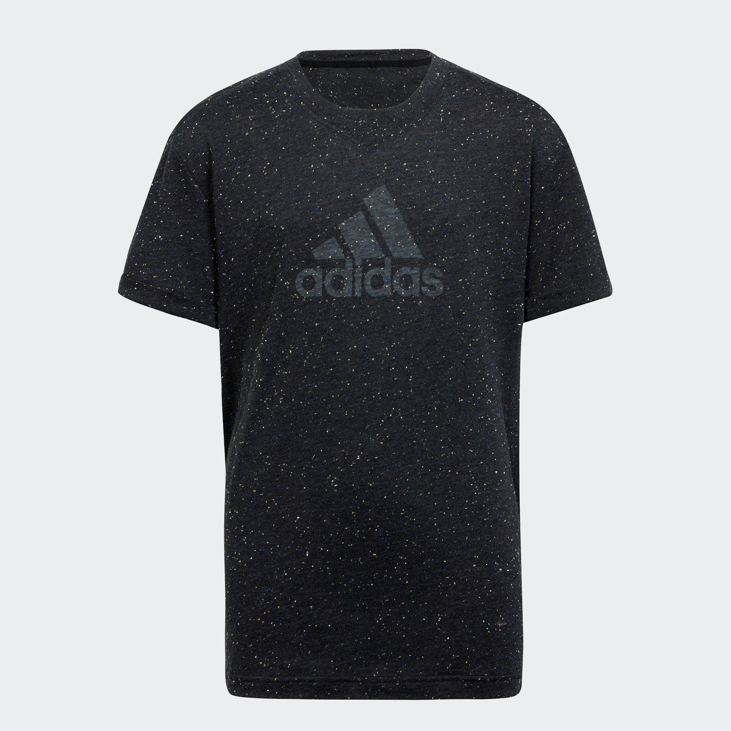 adidas Sportswear T-Shirt FUTURE ICONS Black WINNERS Melange / White