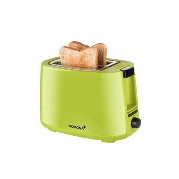 KORONA Wasserkocher Frühstücksset Grün, Küchenset Grün, 2 Scheiben Toaster, Brotscheibenzentrierung