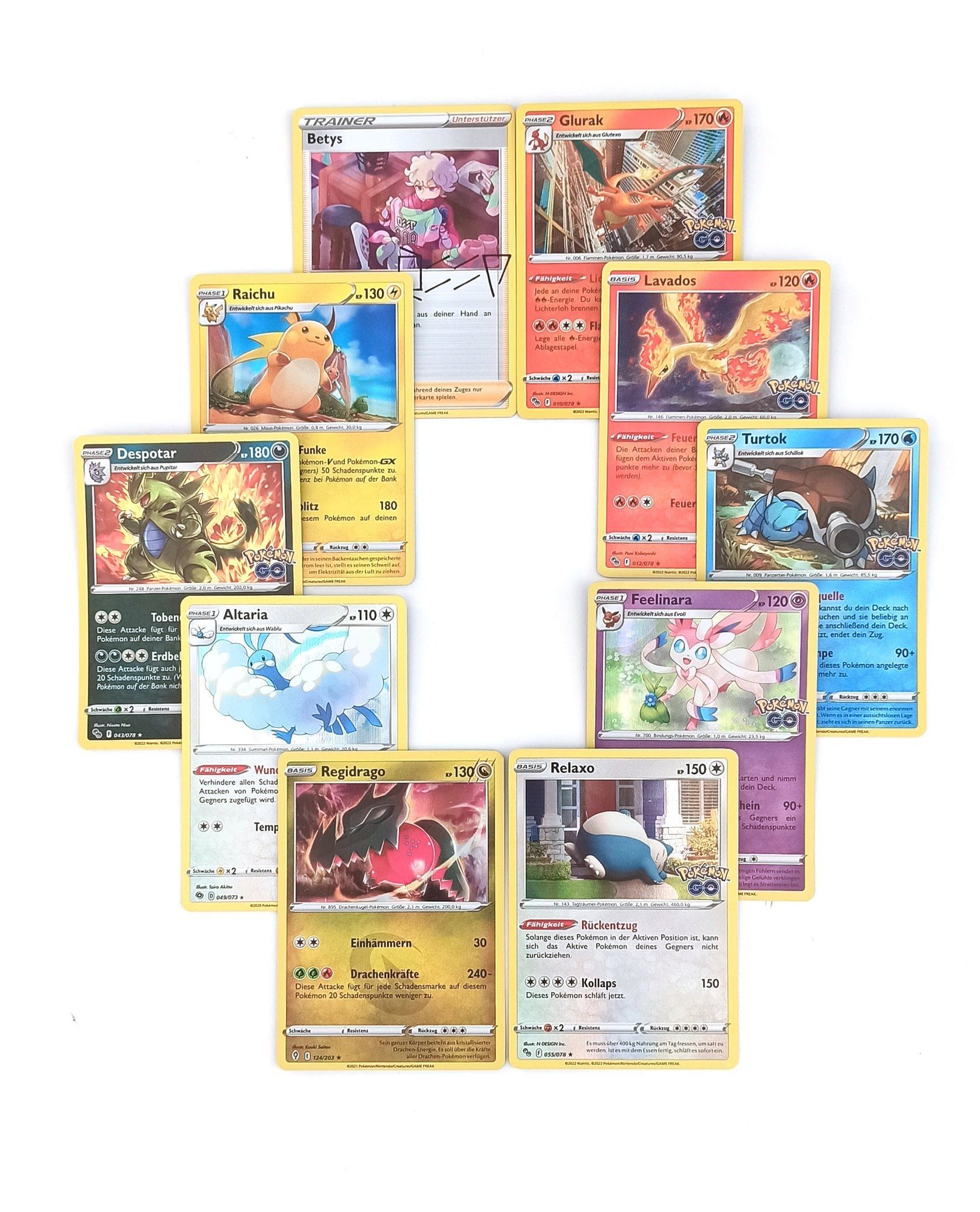 POKÉMON Sammelkarte 10 sehr seltene HOLO * Stern Pokémon-Karten, HOLO-RARE  old frame - Deutsch - Sortiert und zufällig gemischt