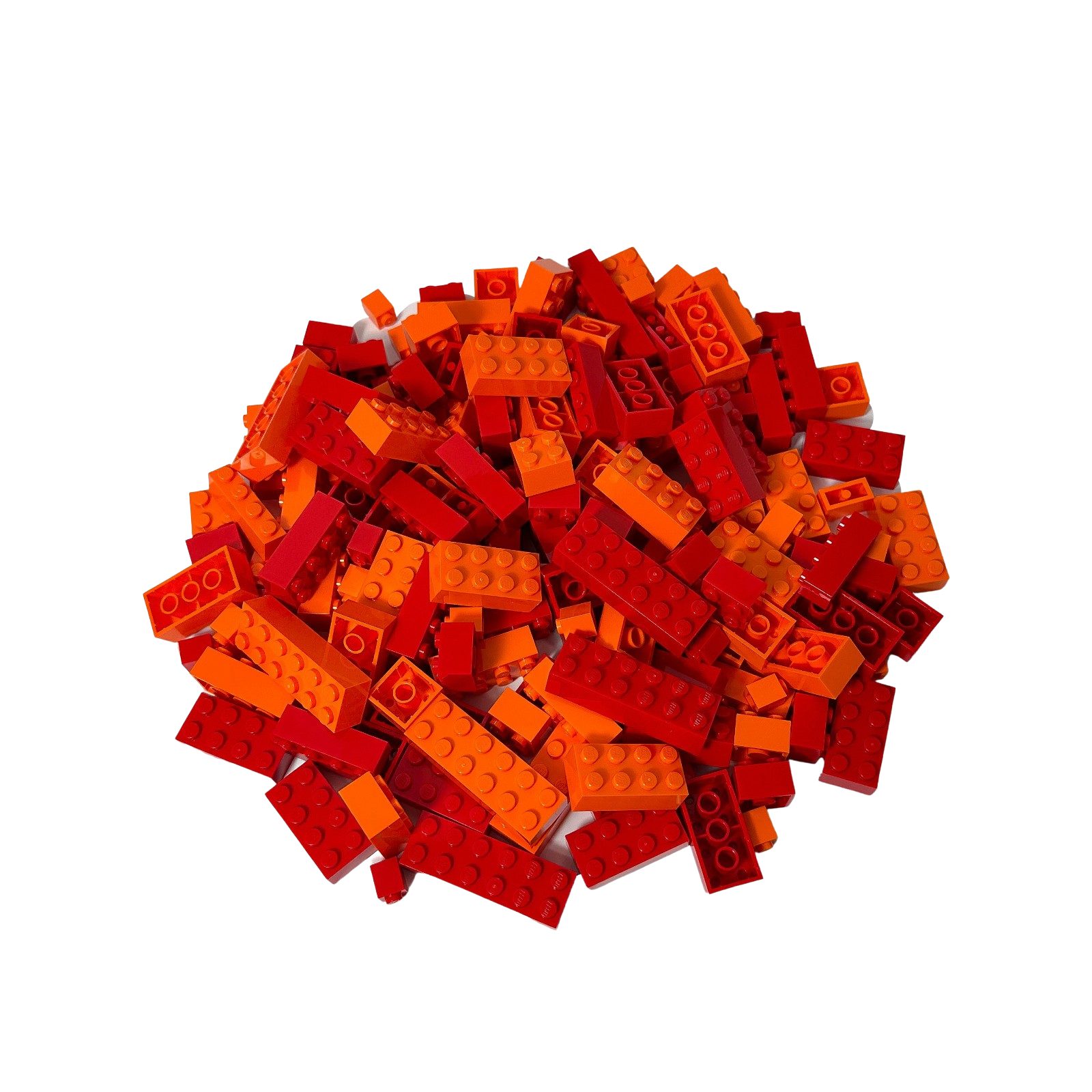 LEGO® Steine Bausteine Rot und Orange Gemischt NEU! Menge 200x Spielbausteine