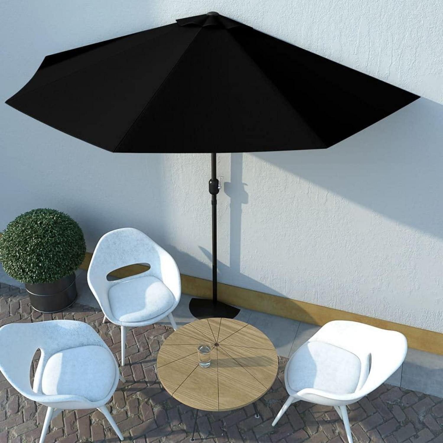 LuxusKollektion Balkonschirm Halbschirm 300x150x253cm