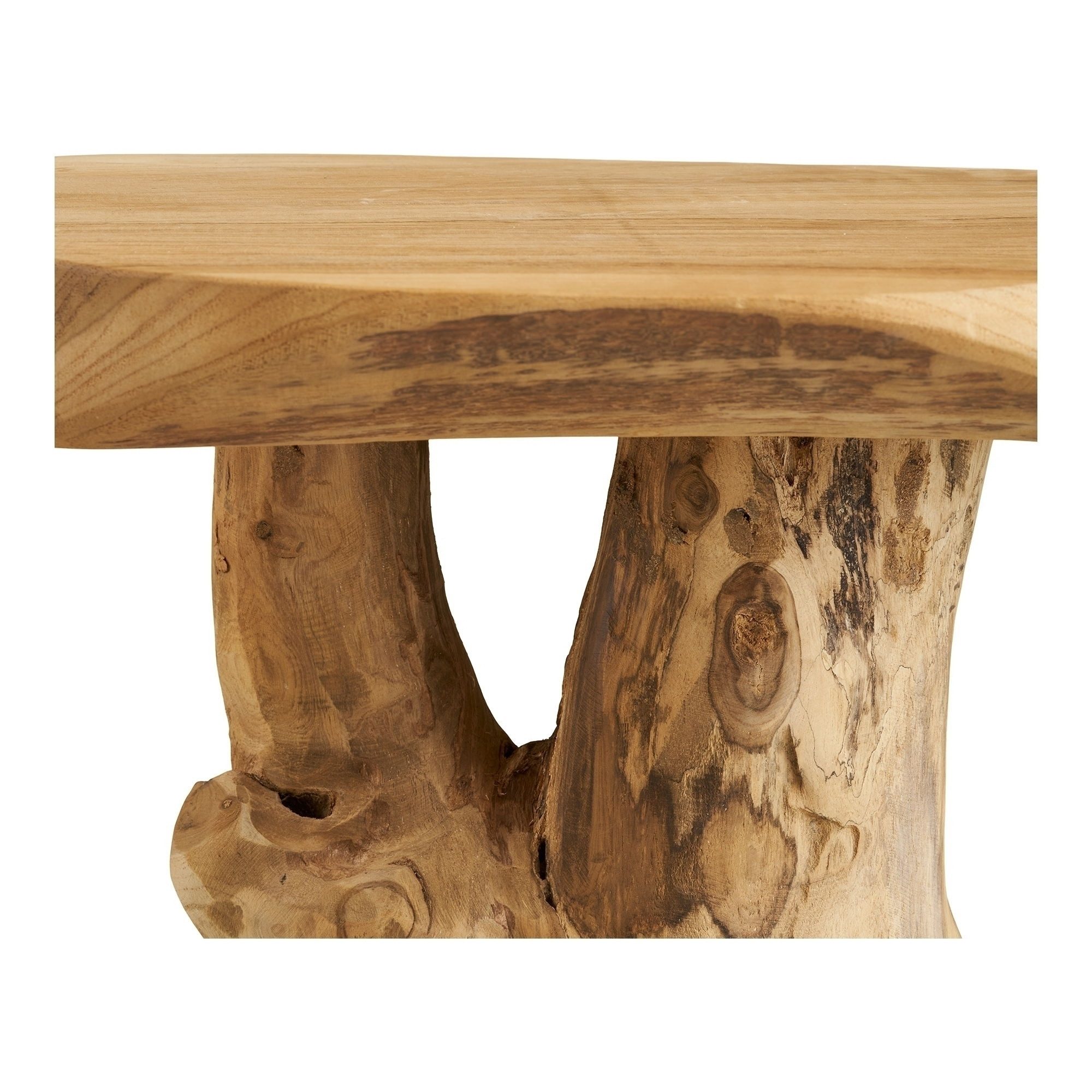 House Nordic Beistelltisch in braun, Teakholz - 40x45x40cm (BxHxT) – Bild 4 von 5