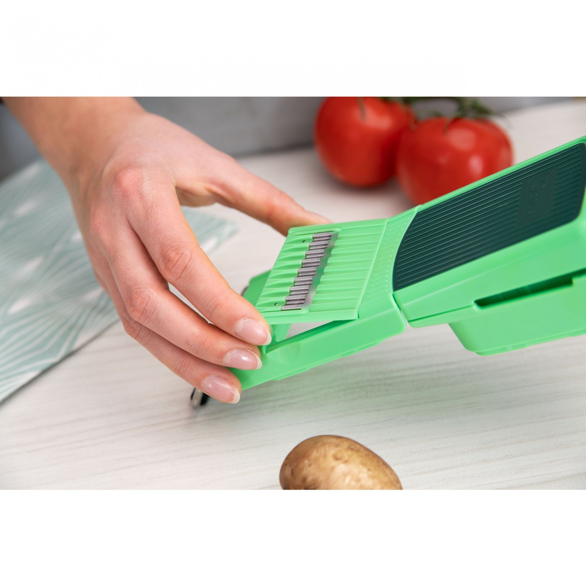 Genius Aufbewahrungsdose Nicer Dicer Quick Professional Zubehör, Set 5-tlg., grün (Zubehör, 5 tlg), Die perfekte Ergänzung für den Nicer Dicer Quick Professional