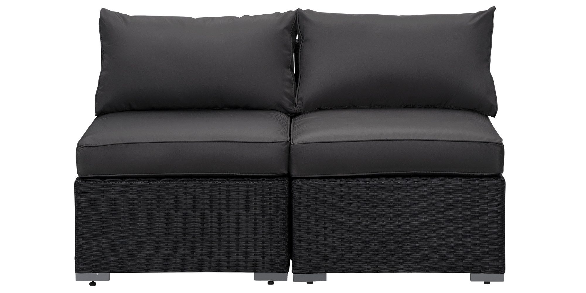 MeXo Gartenlounge-Set Balkonmöbel Rattan Modulsofa mit günstig online kaufen