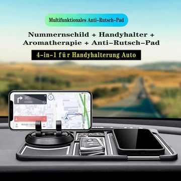 GelldG Handyhalterung Auto Armaturenbrett (4 in 1) Handy-Halterung