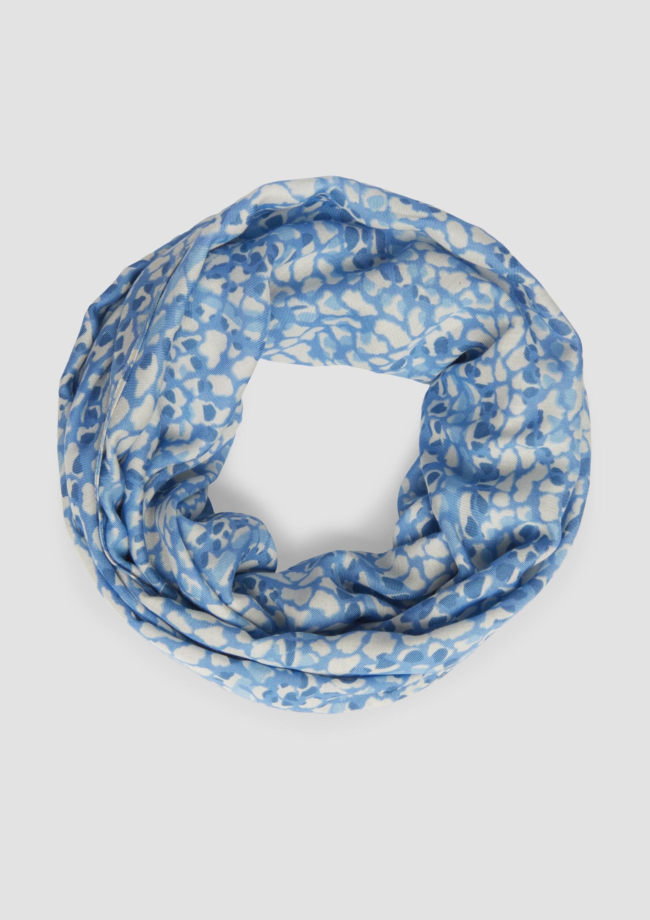 s.Oliver Loop Snood, Loop-Schal aus Viskose mit All-over-Print günstig online kaufen