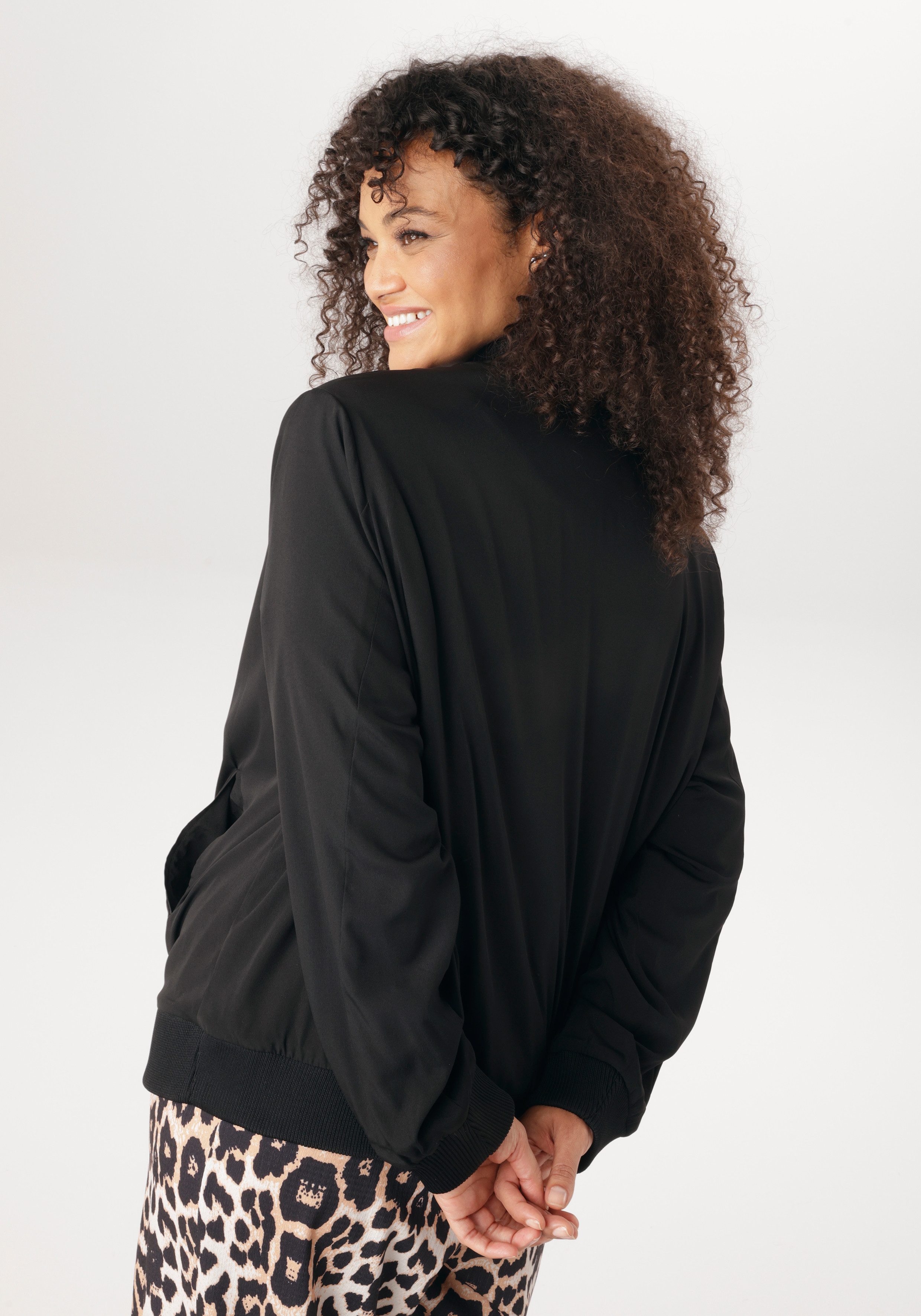 Aniston PLUS Blouson In Crepe-Qualität - NEUE KOLLEKTION günstig online kaufen