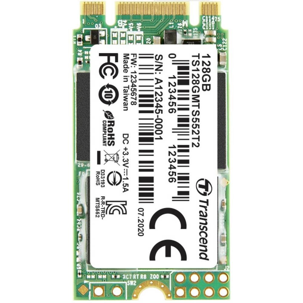 Transcend MTS552T2 SATA III M.2 SSDs TS128GMTS552T2 SSHD-Hybrid-Festplatte (128 GB)