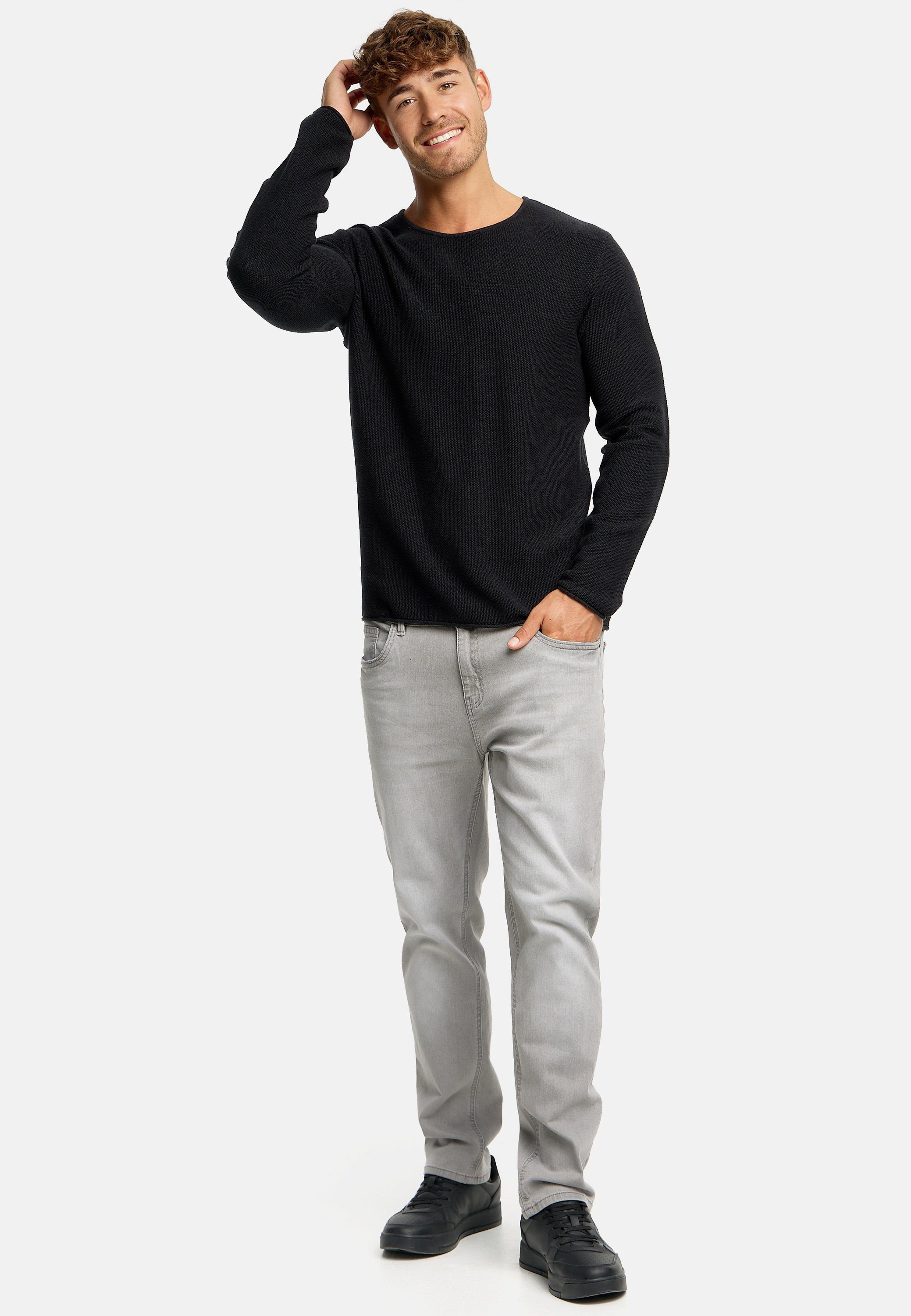 Indicode Strickpullover Herren Loakim Pullover Herrenpullover aus elastischer Baumwoll-Qualität, Rundhalsausschnitt