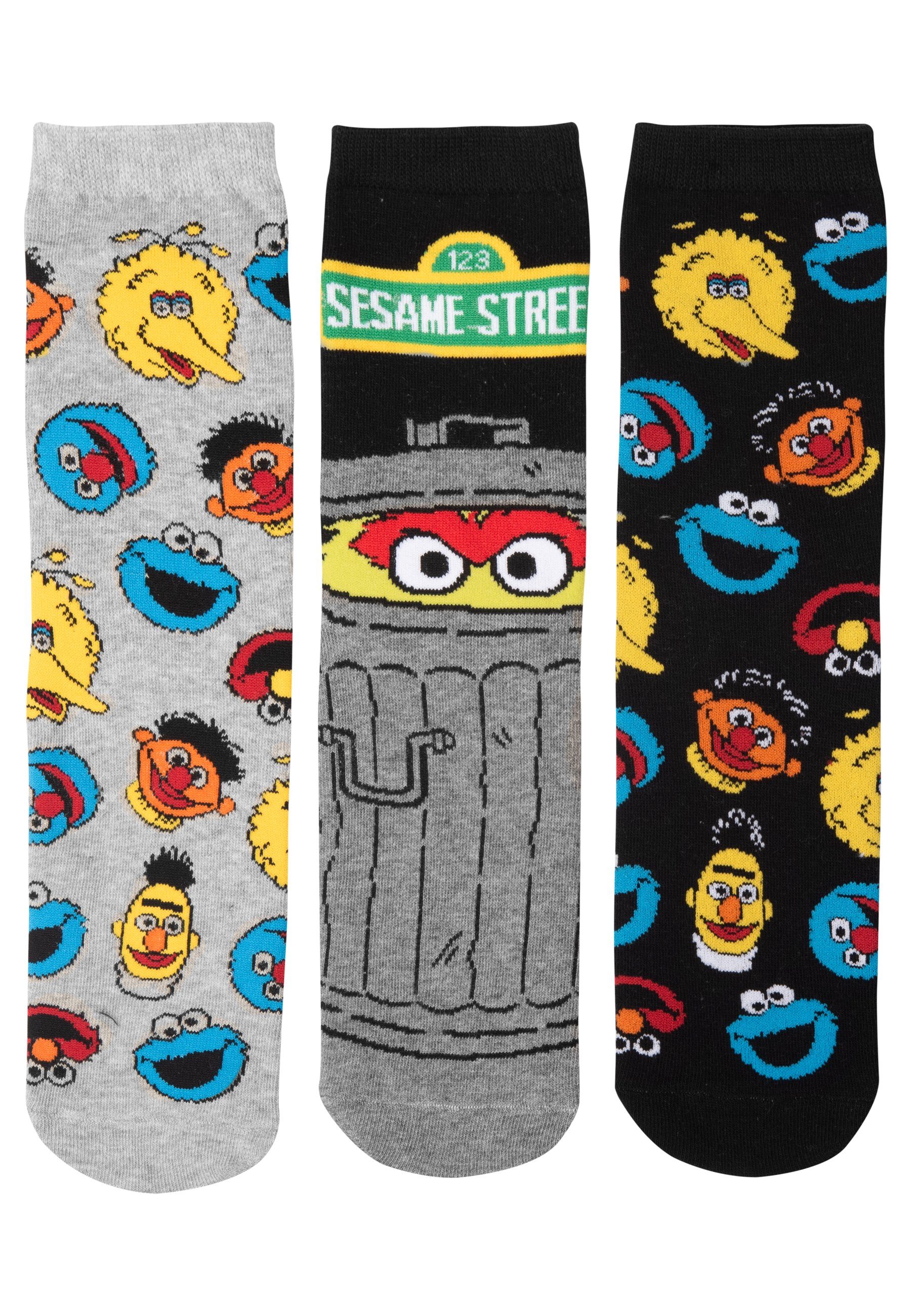 United Labels® Socken Sesamstraße - verschiedene günstig online kaufen