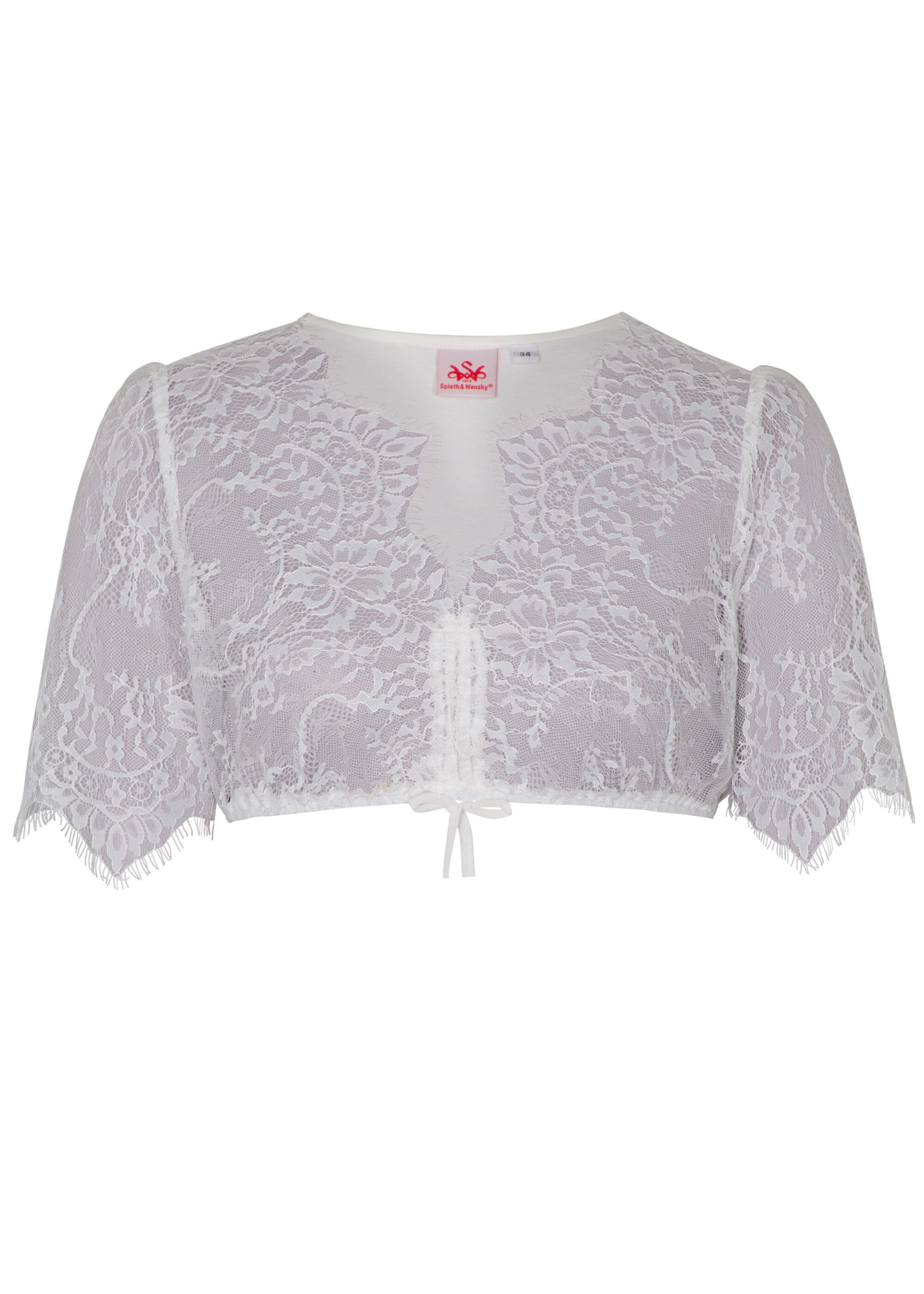 Spieth & Wensky Dirndlbluse Gilling (1-tlg) mit Allover-Spitzenmuster günstig online kaufen