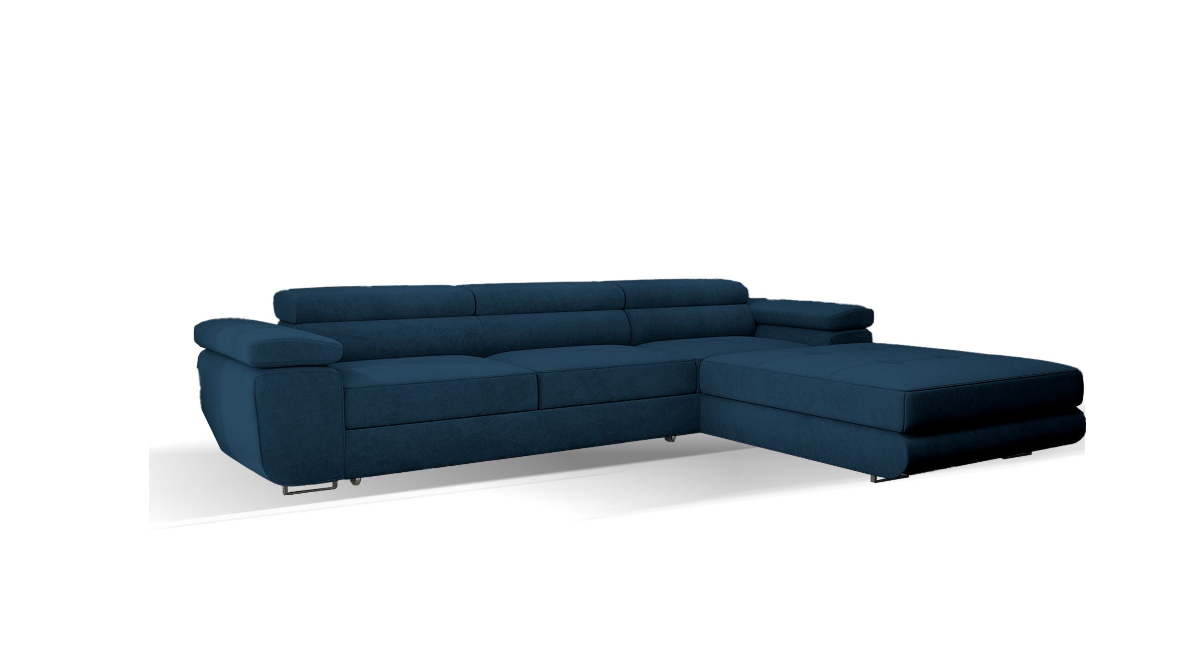 Goldstoff Ecksofa mit Schlaffunktion und Bettkasten, Designer Schlafsofa mi günstig online kaufen