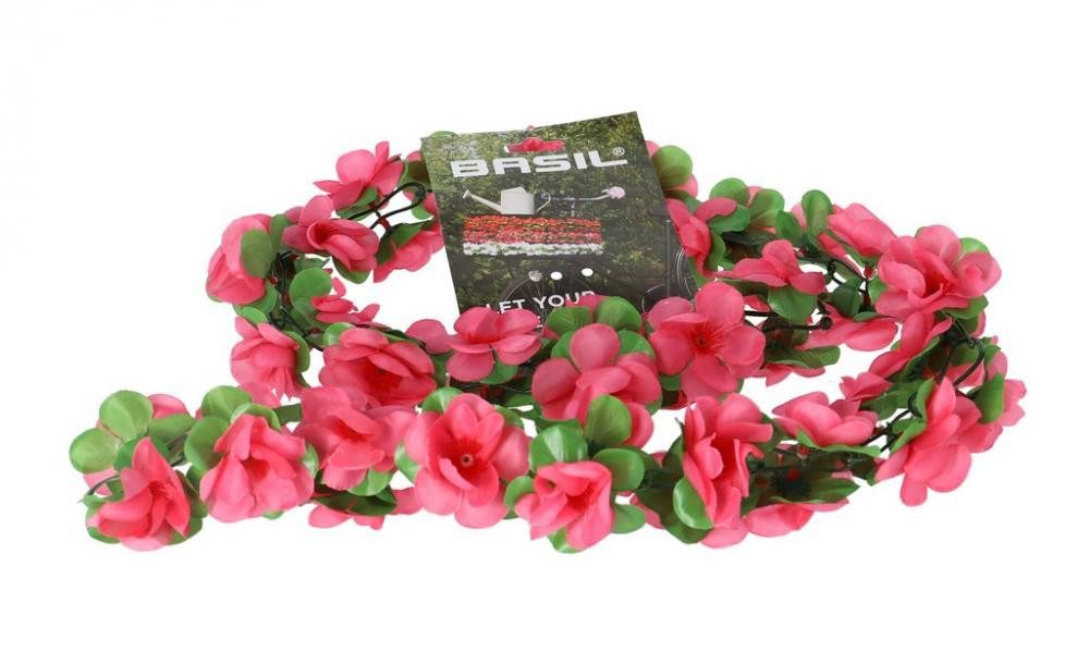 Basil Fahrradkorb Basil Blumengirlande Flower Garland fuchsia
