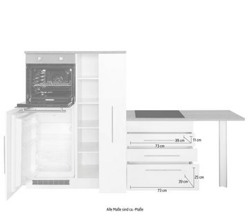 HELD MÖBEL Winkelküche »Samos«, ohne E-Geräte, Stellbreite 260 x 270 cm
