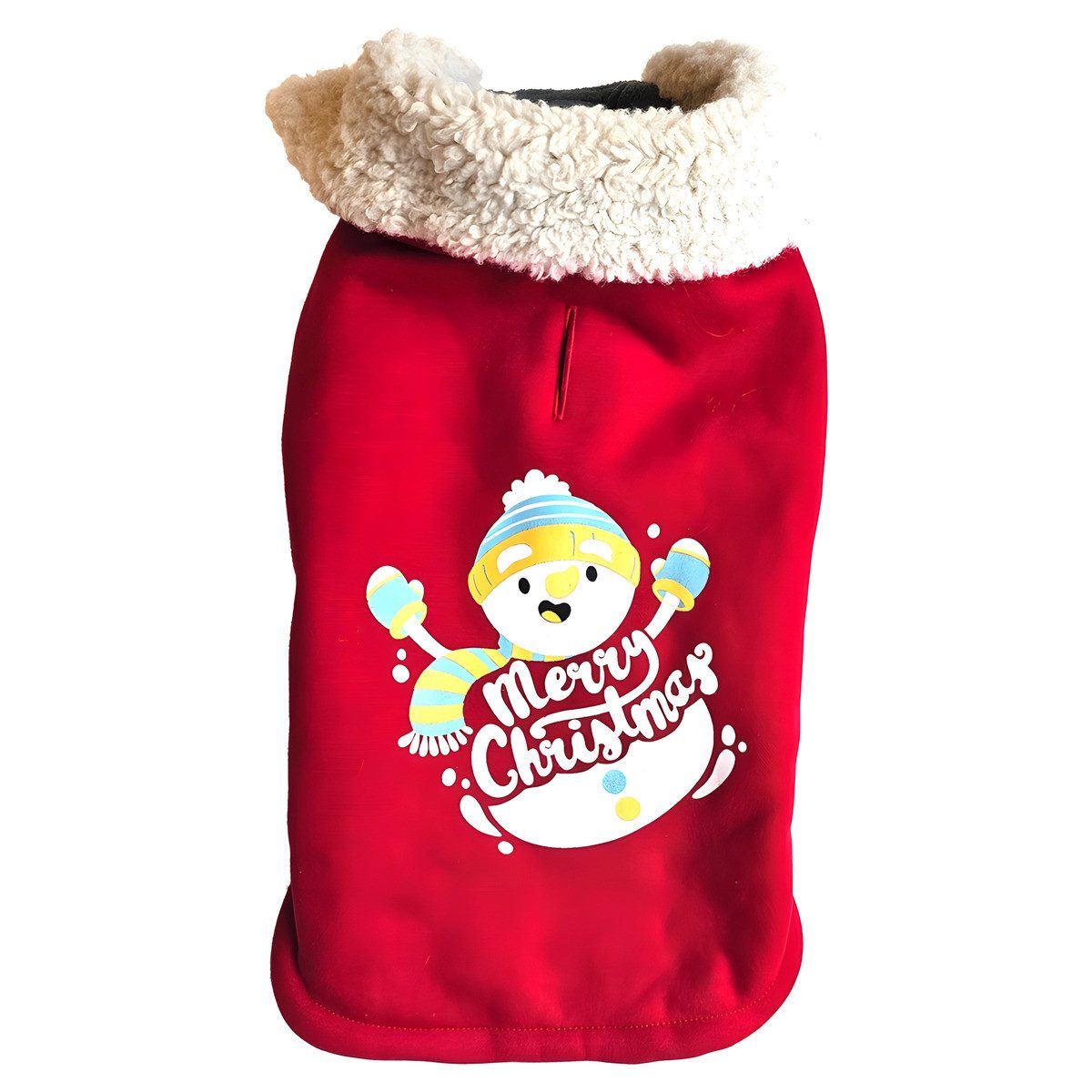 Nobby Hundepullover Xmas Hundepullover Snowman rot